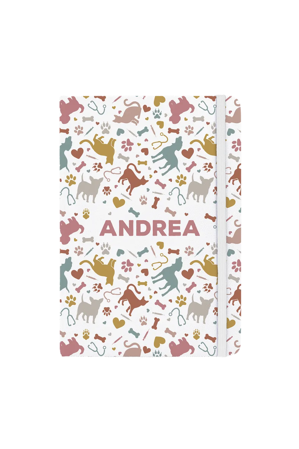 Enfermania Vets Collection carnet A5 élastique blanc ligné