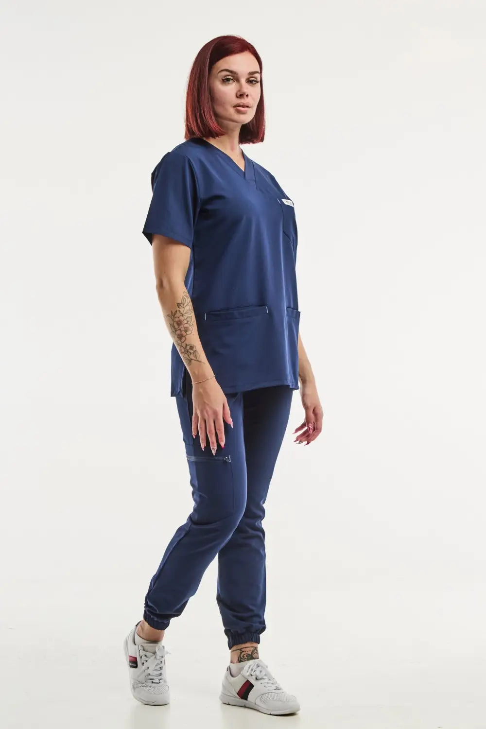 Aelin Slimfit NEW Tenue médicale bleu marine 6 poches