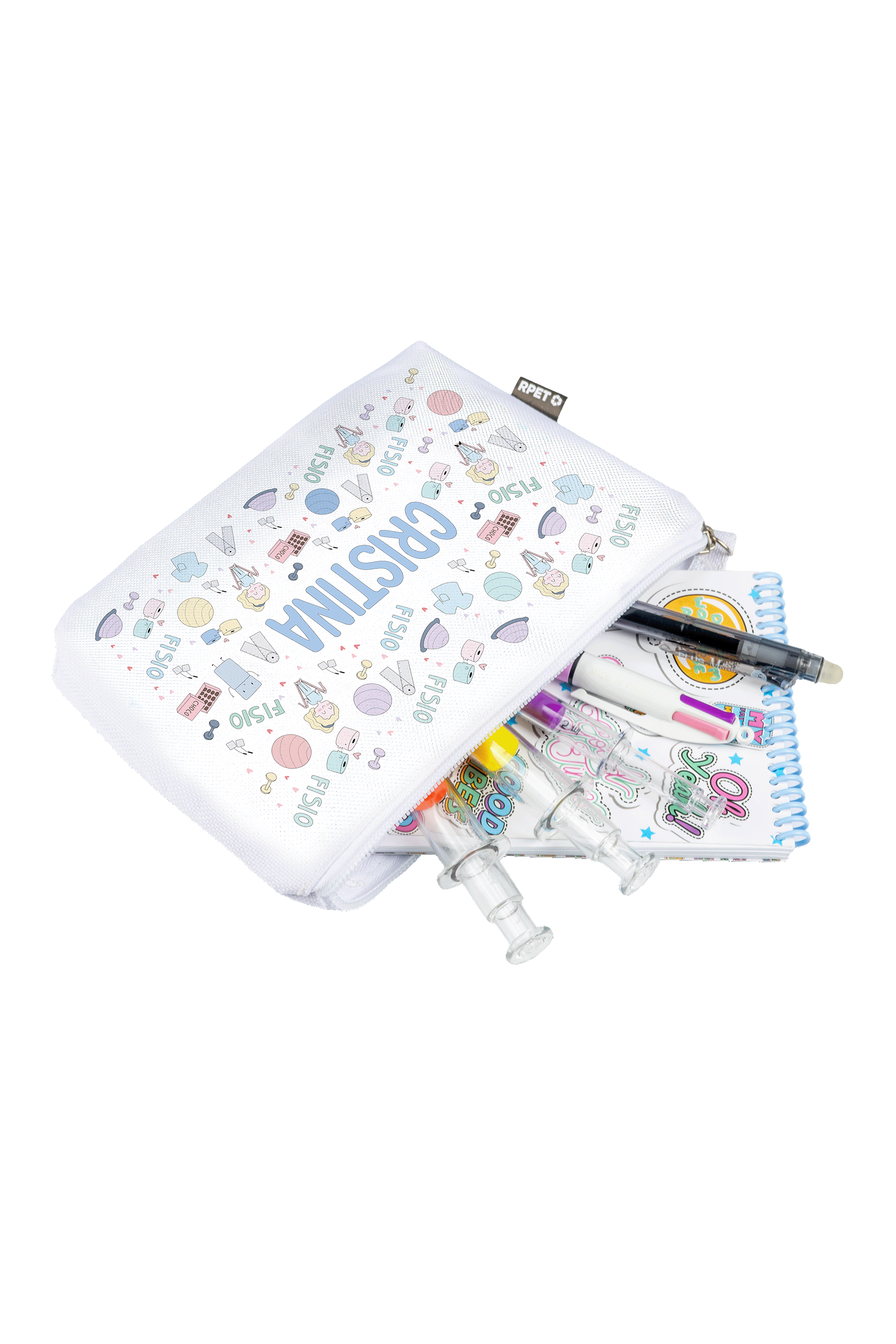 Enfermania Fisio Pastel trousse personnalisable polyester recyclé
