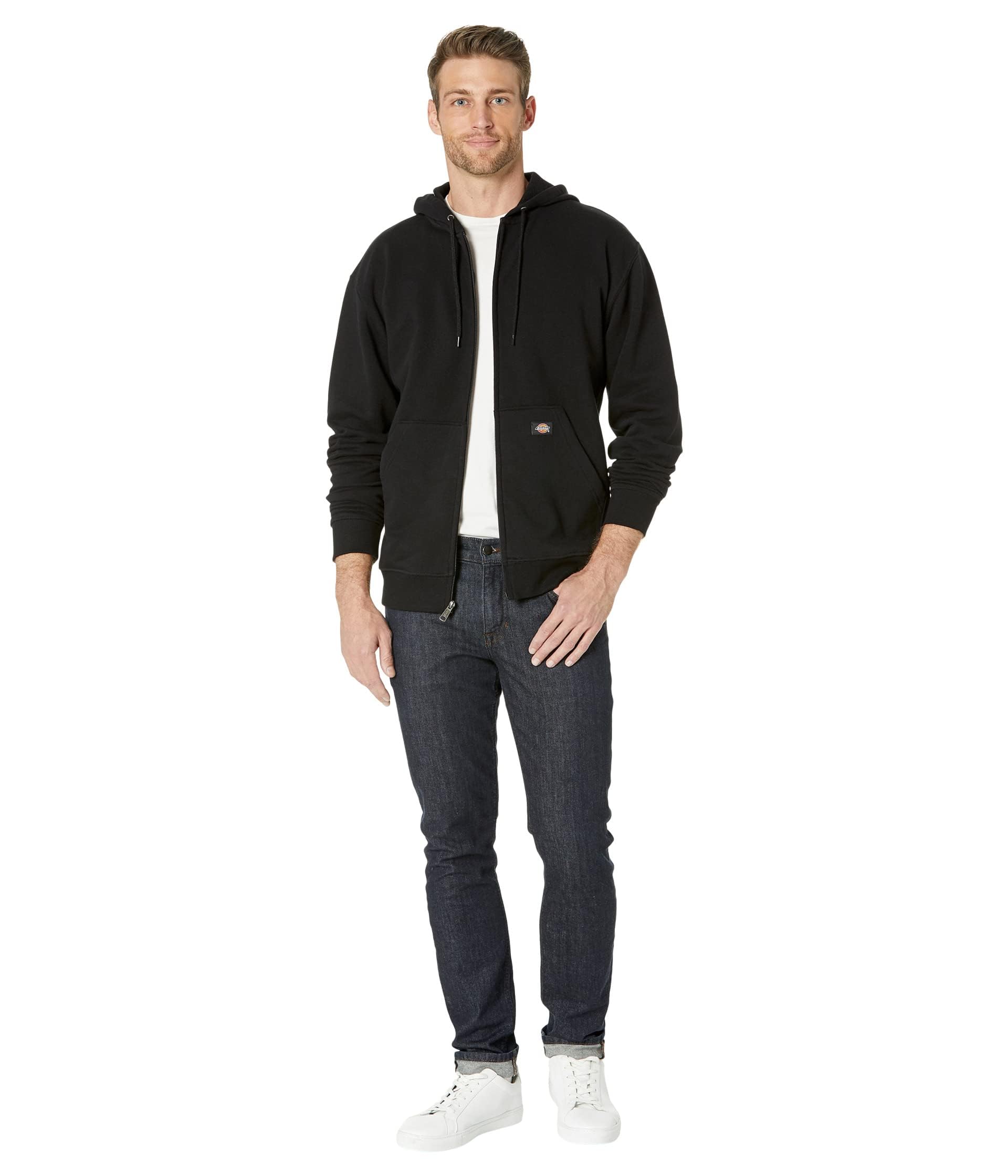 Dickies Sweat Capuche Zip Polaire Travail Noir M