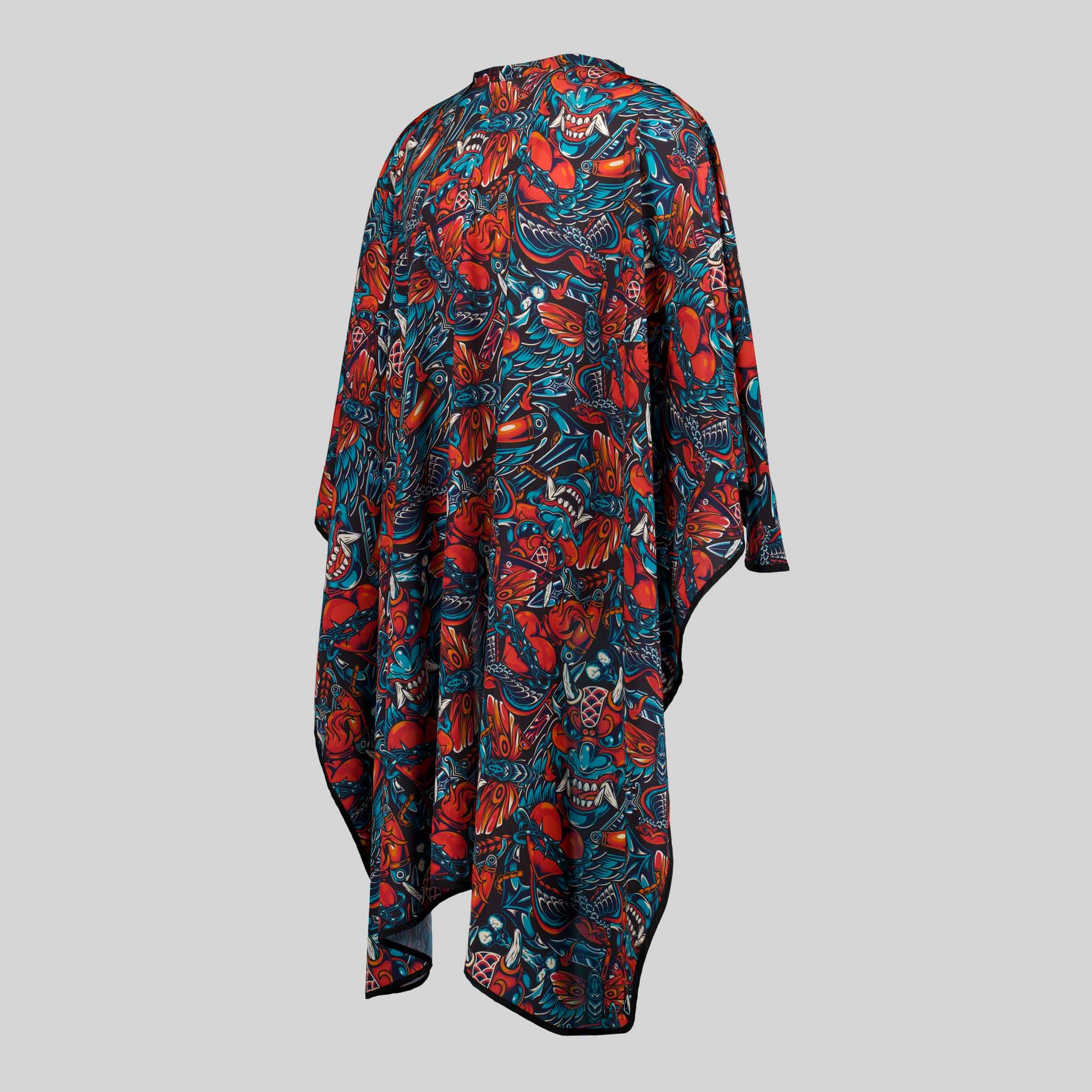 GARY'S Add-Ons Printed cape coiffure Infierno 148 cm