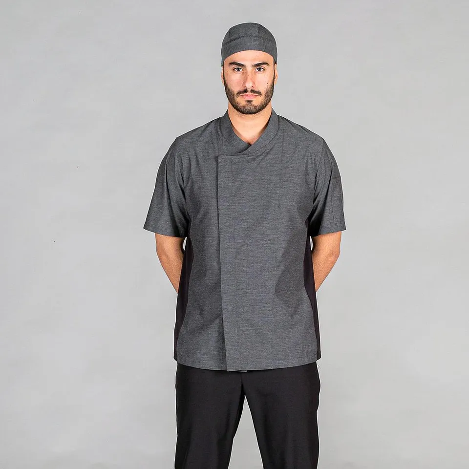 Gary's Civera veste cuisine unisexe grise