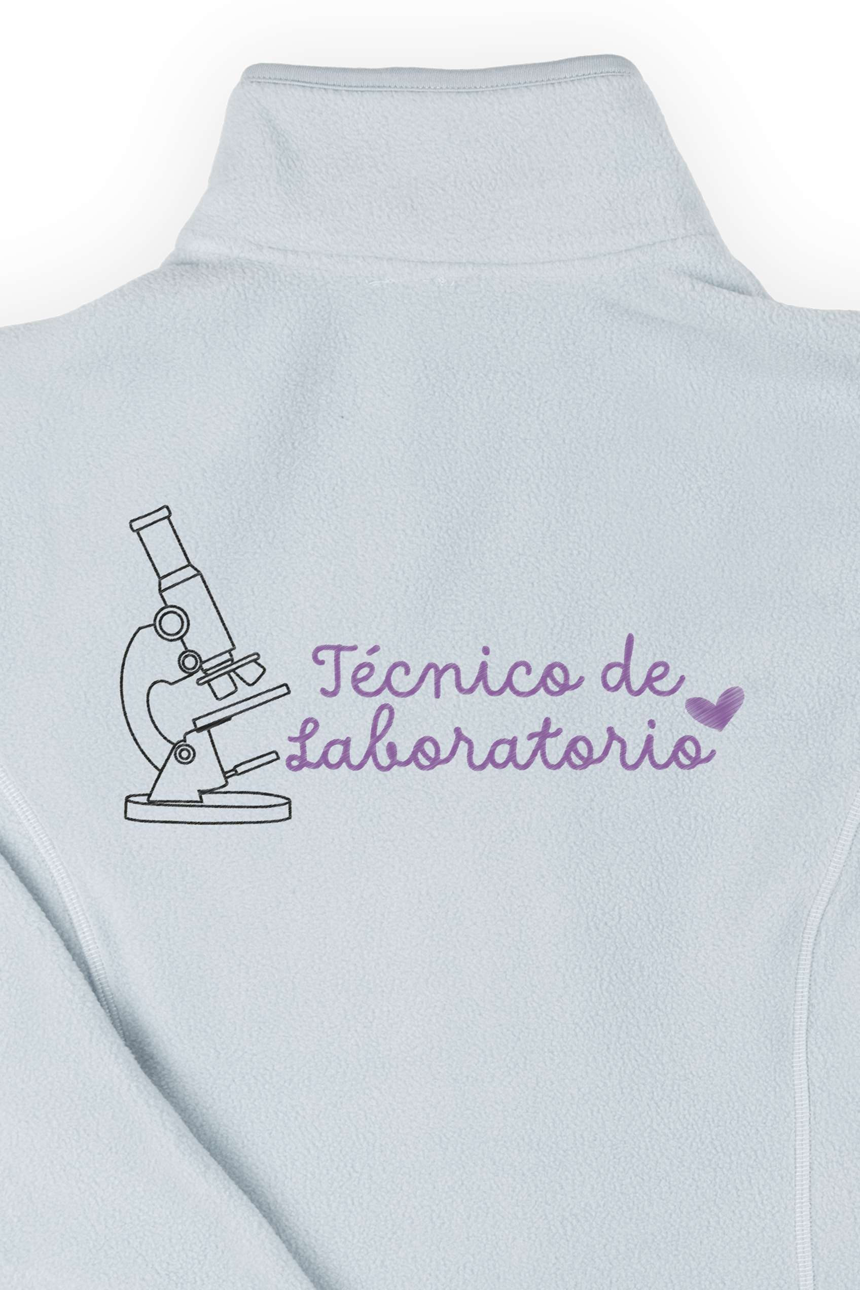 Enfermania Ropa polaire femme bleu glace pharmacien brodé