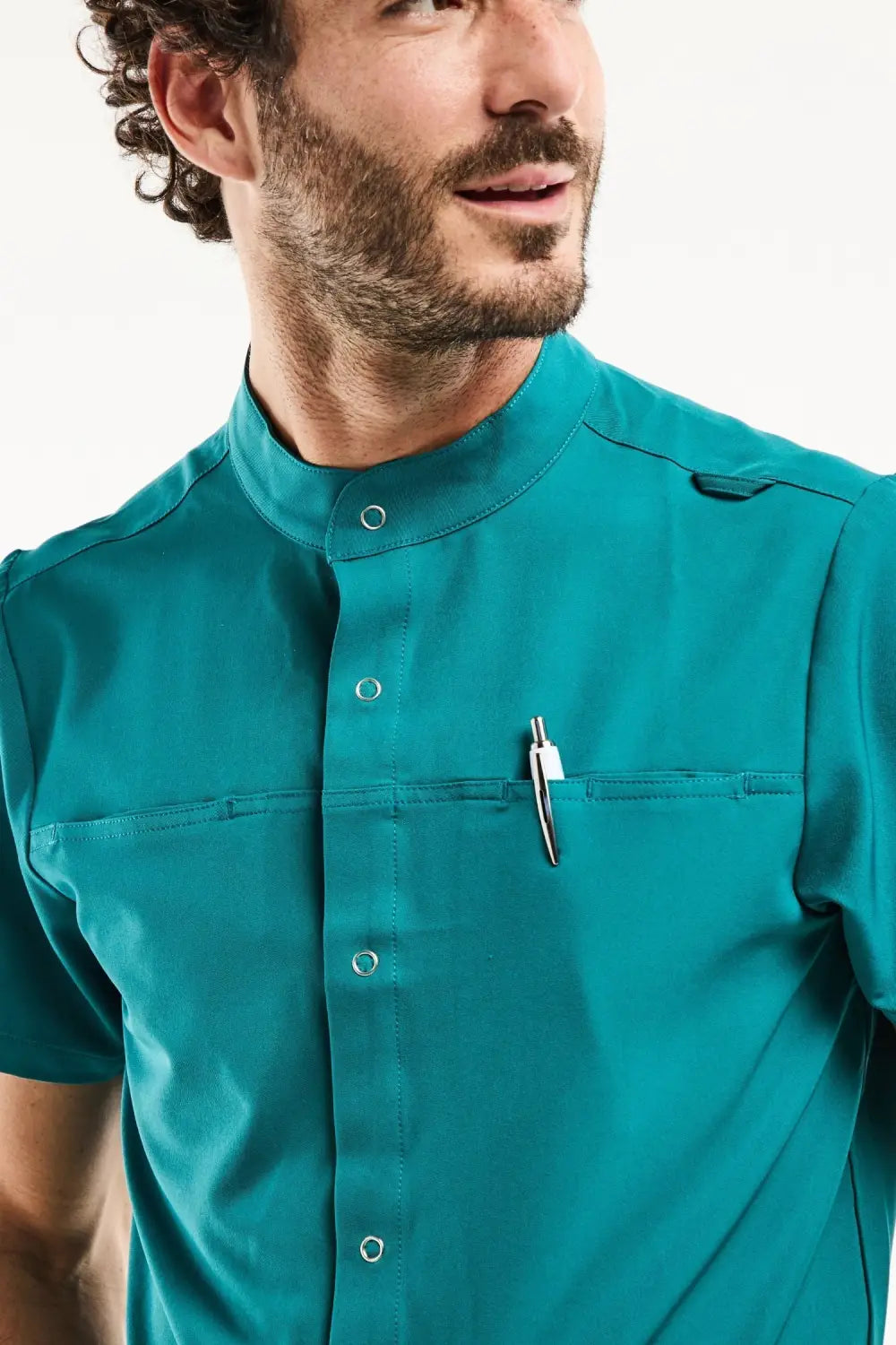 Aelin Noah blouse médicale homme vert turquoise stretch