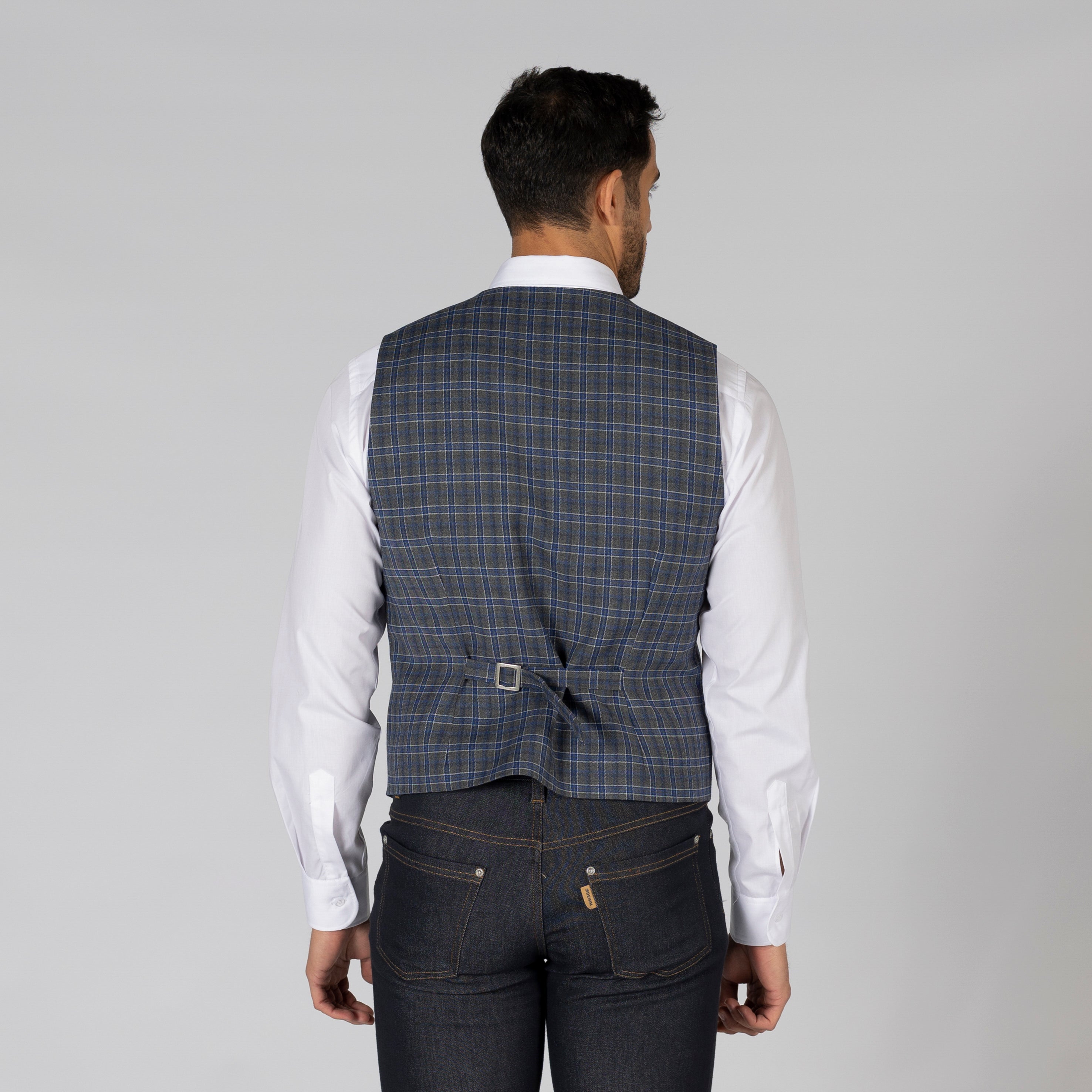 Gary's Welsh Gilet Homme Laine Marron