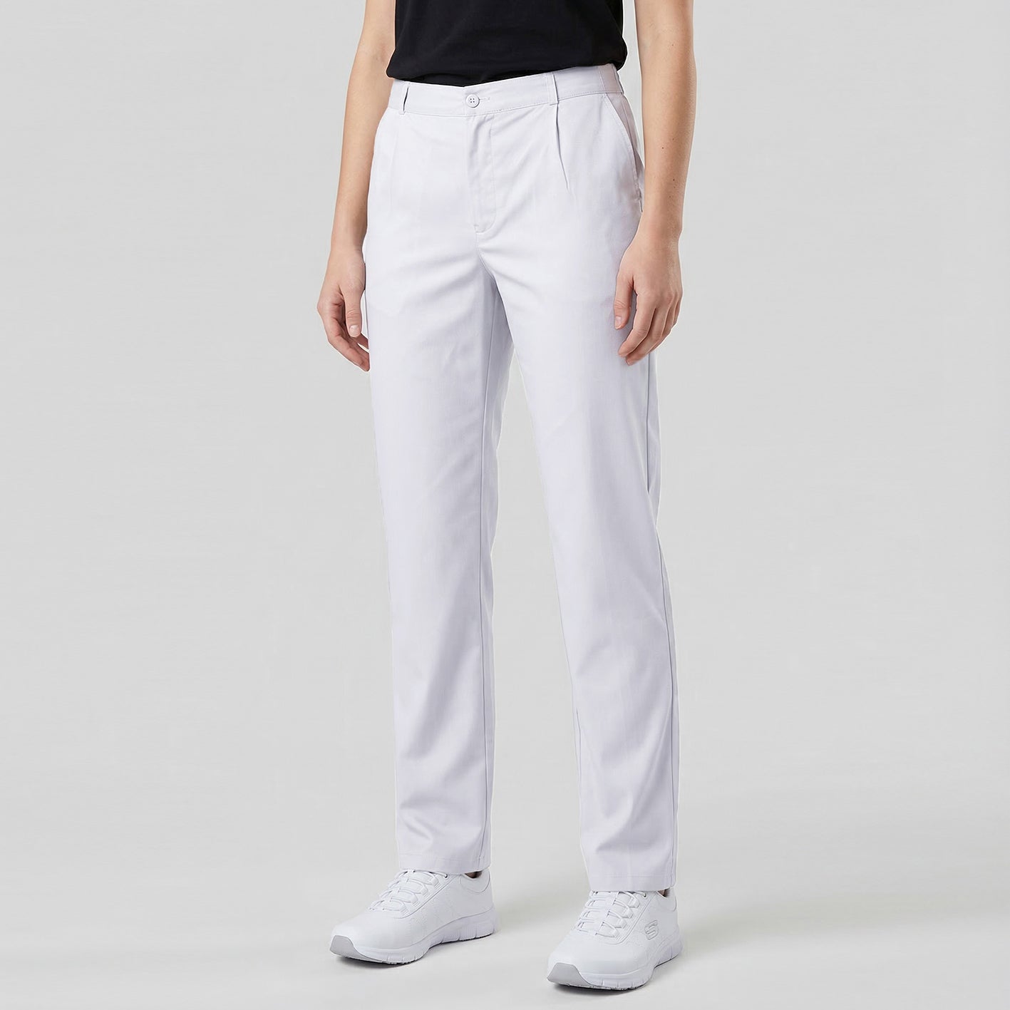 GARY'S Twill pantalon médical blanc poches italiennes