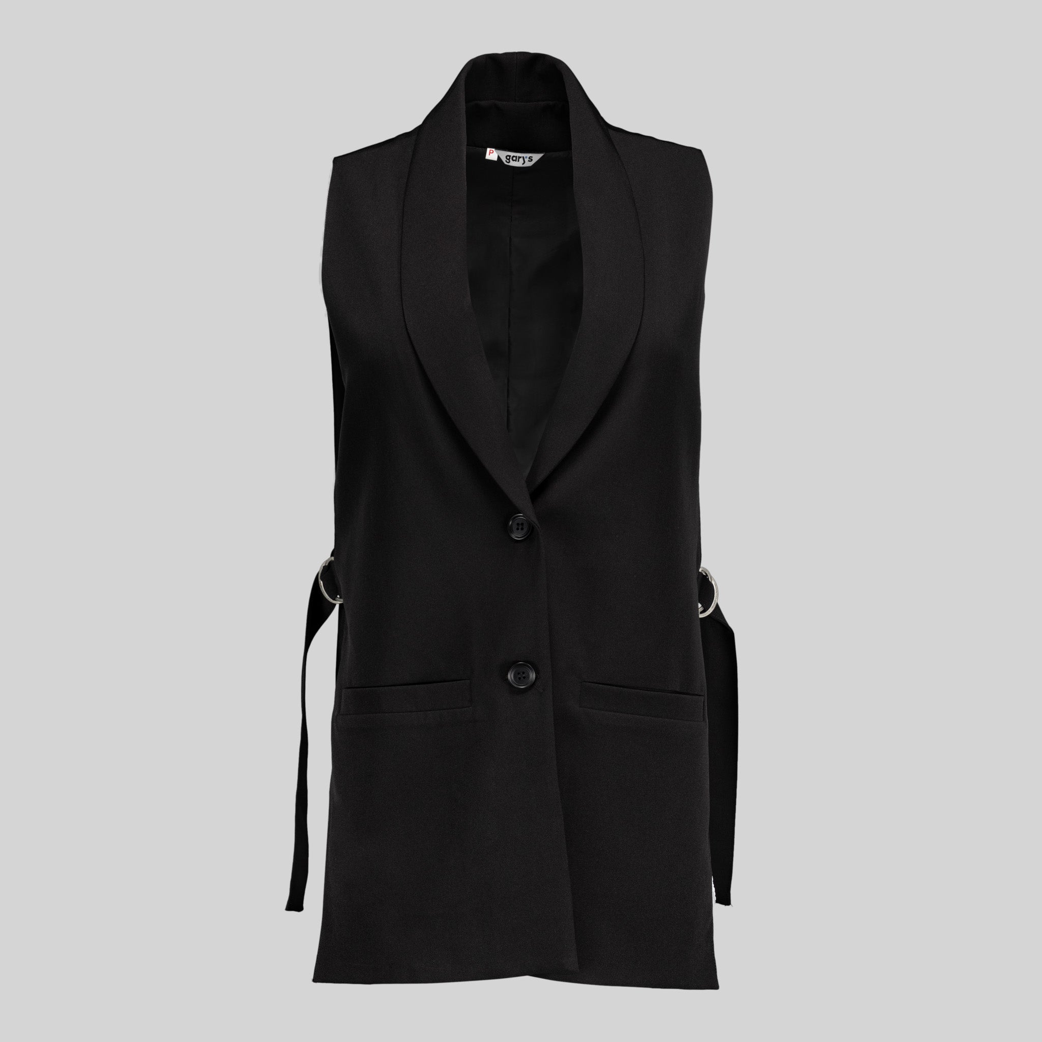 Gary's Morera gilet femme noir col smoking
