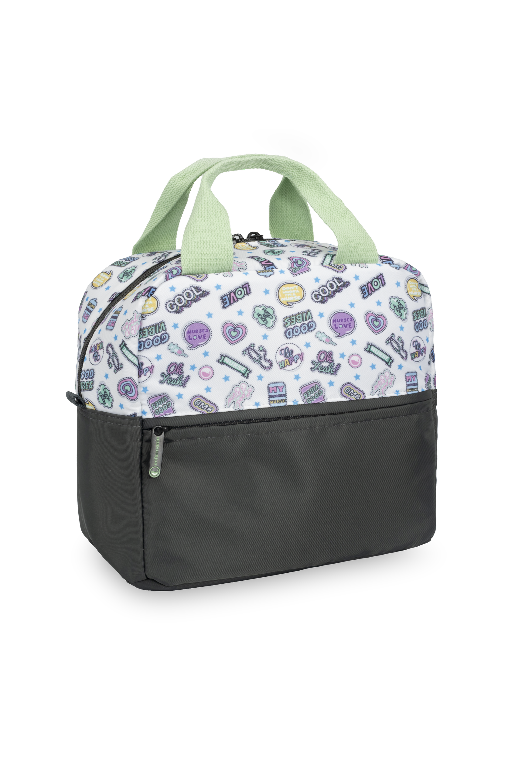 Enfermania Stickers sac isotherme menthe 26x16x17 cm