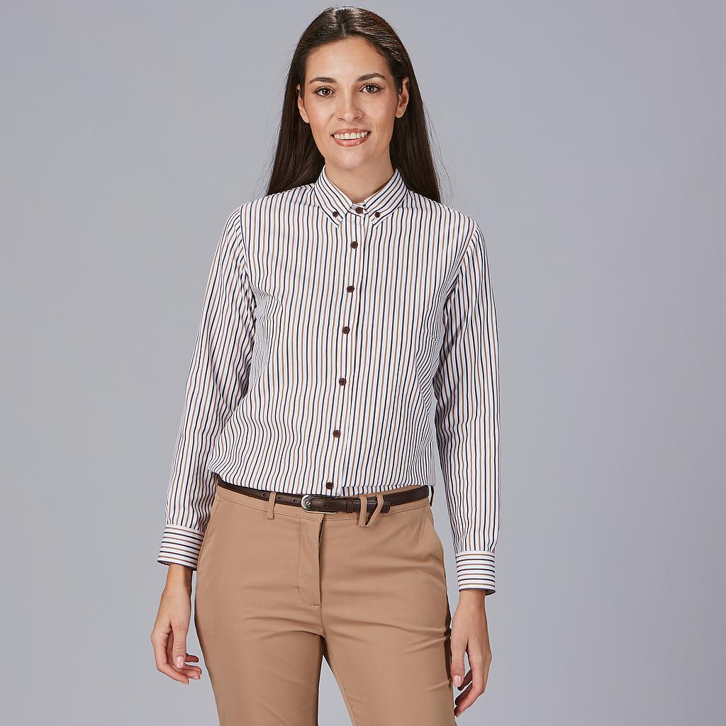 Gary's Simonetta chemise femme rayée bleu marine