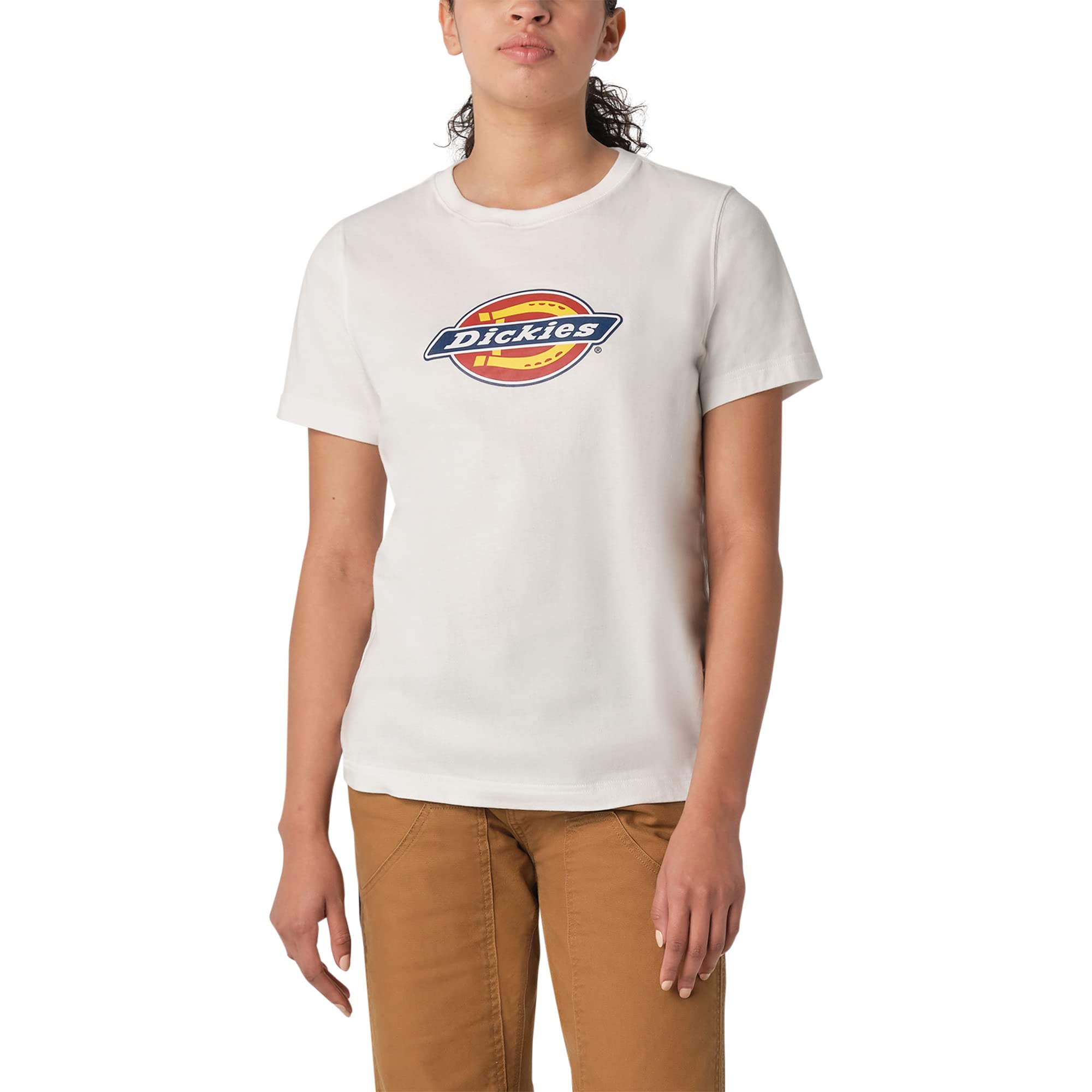Dickies t-shirt épais logo femme noir jersey lourd