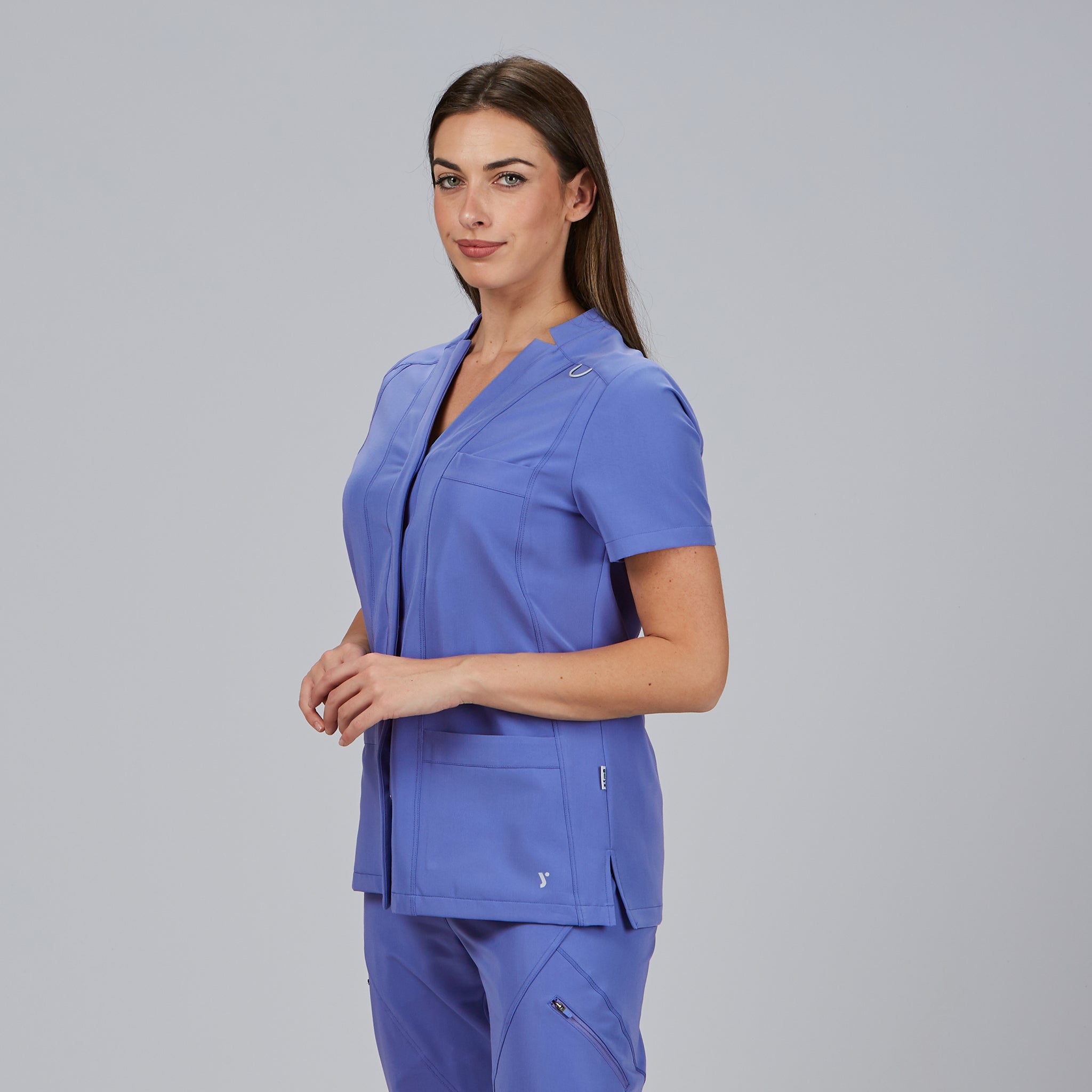 GARY'S Marla blouse médicale femme noire manches courtes
