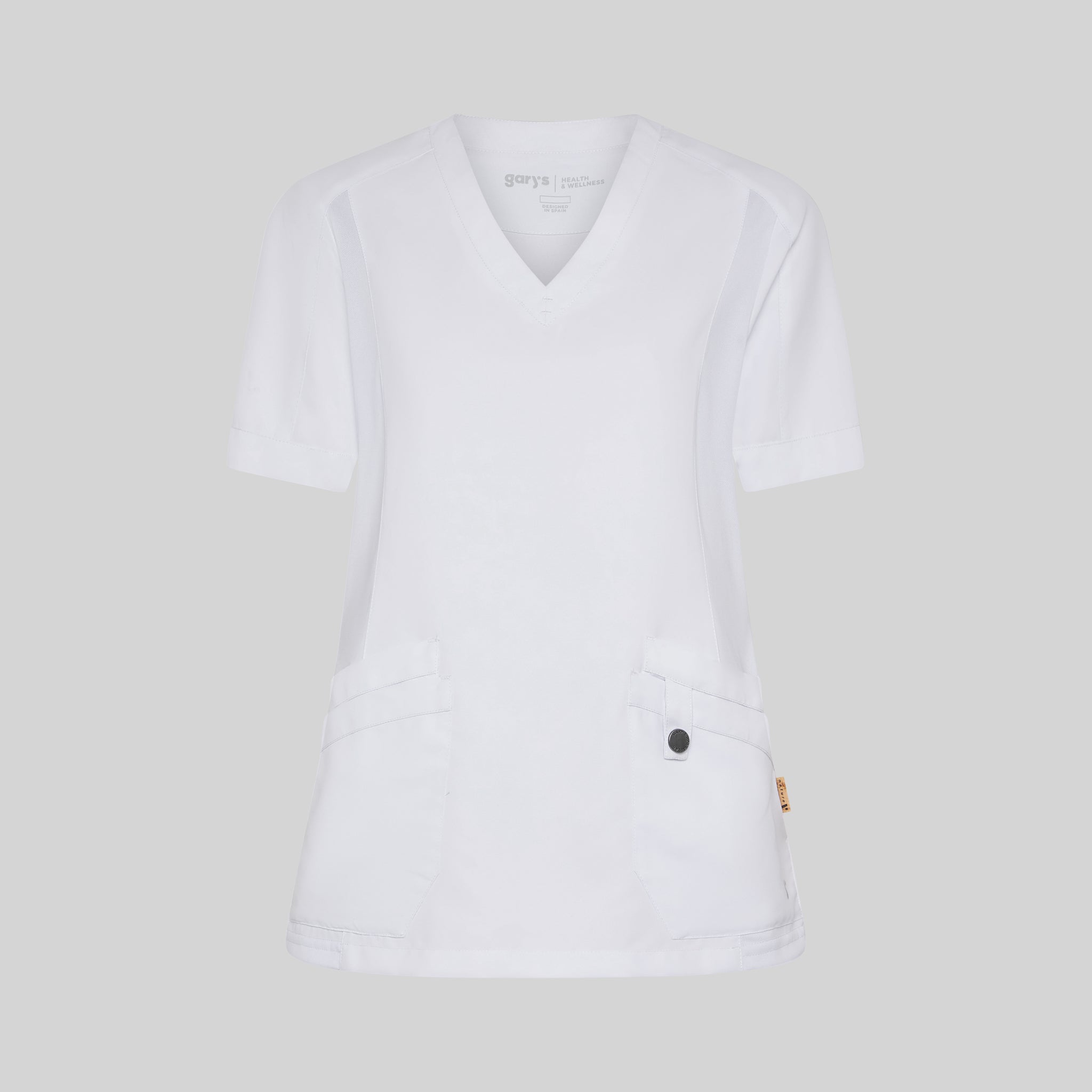 GARY'S Raquel blouse femme noire col V 4 poches