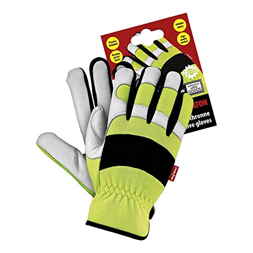 Reis RMC-Meraton gants de travail jaune/noir taille M lot de 12