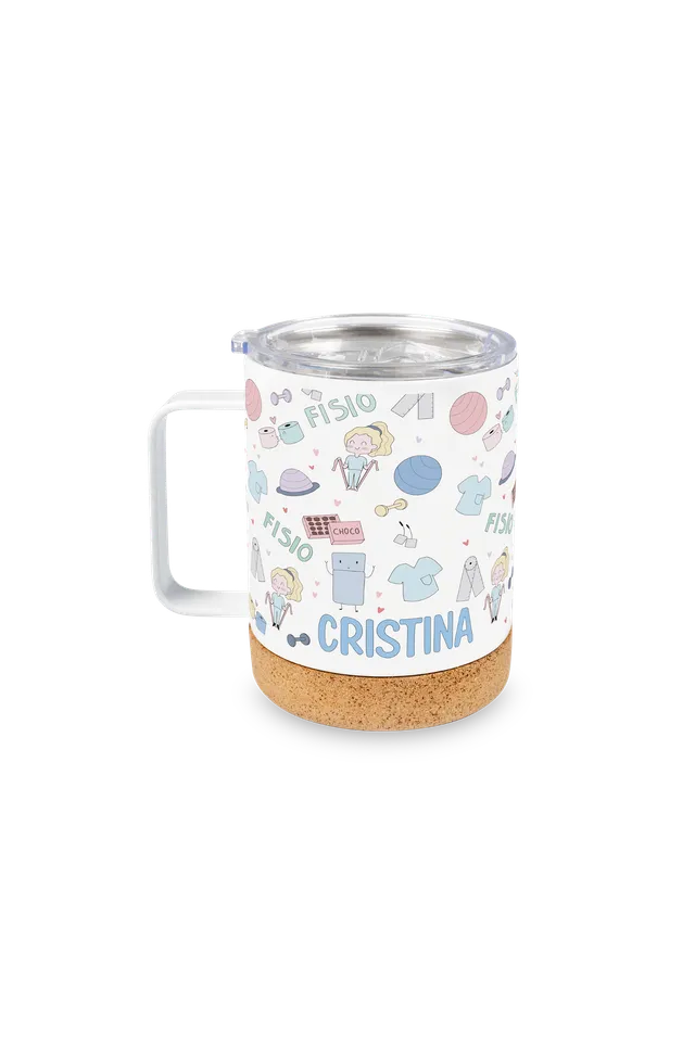 Enfermania Fisio Pastel tasse thermique acier 330 ml