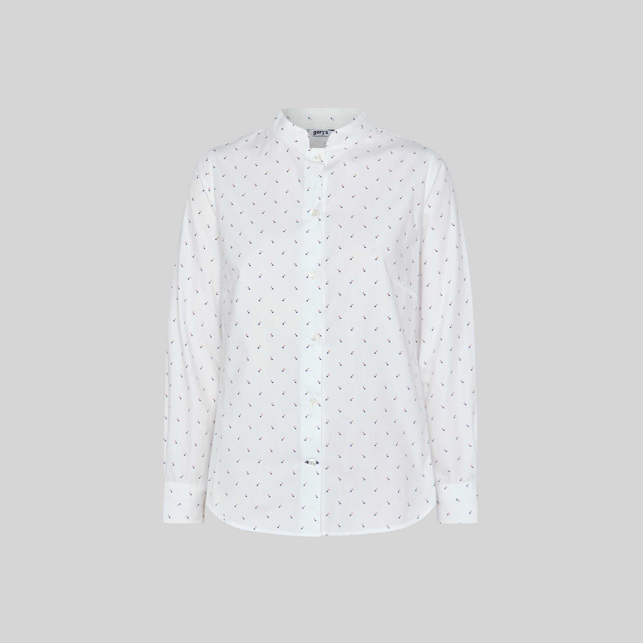 Gary's Ginevra Chemise Femme Cubes Coton Manches Longues