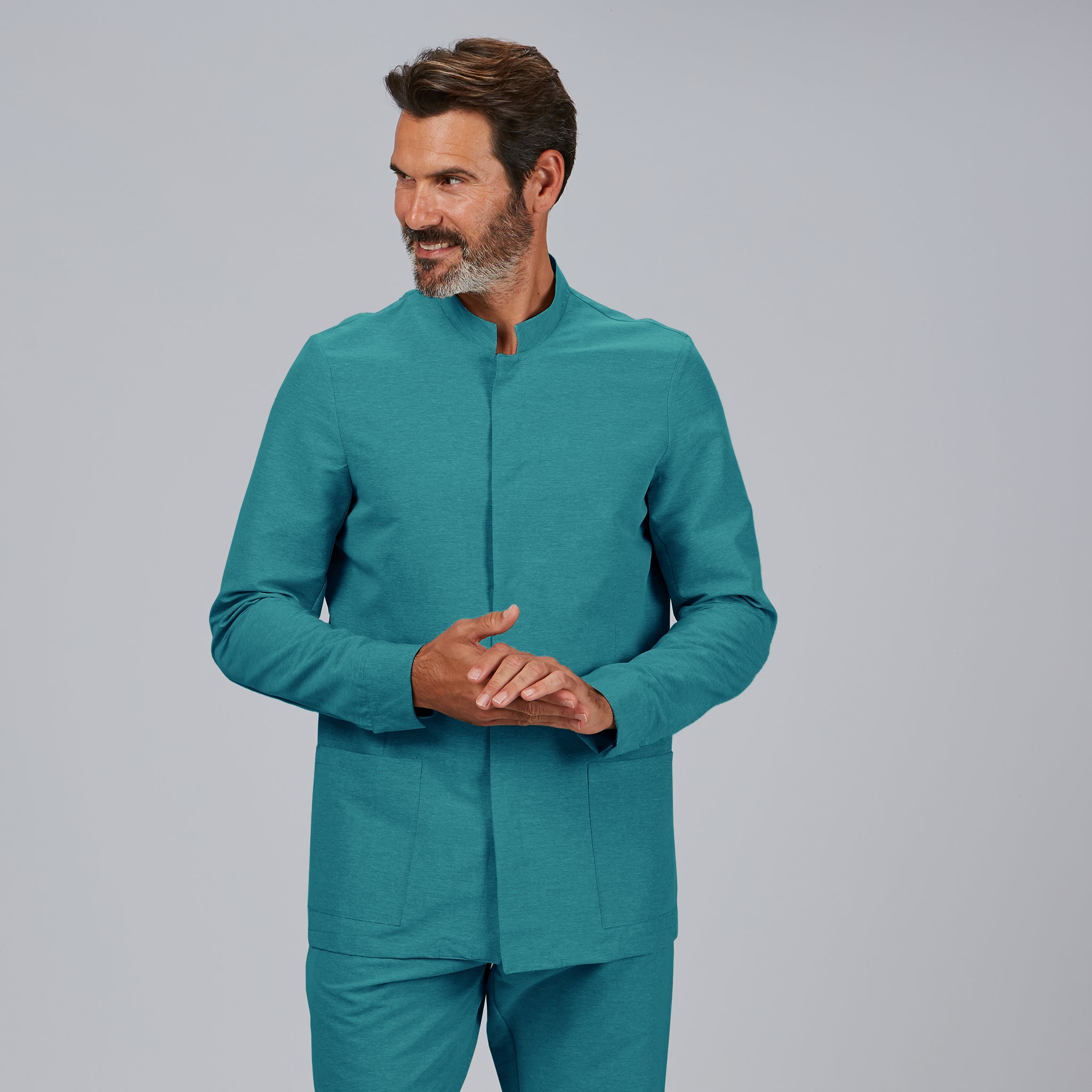Gary's Eric Jasper blouse médicale homme manches longues sable