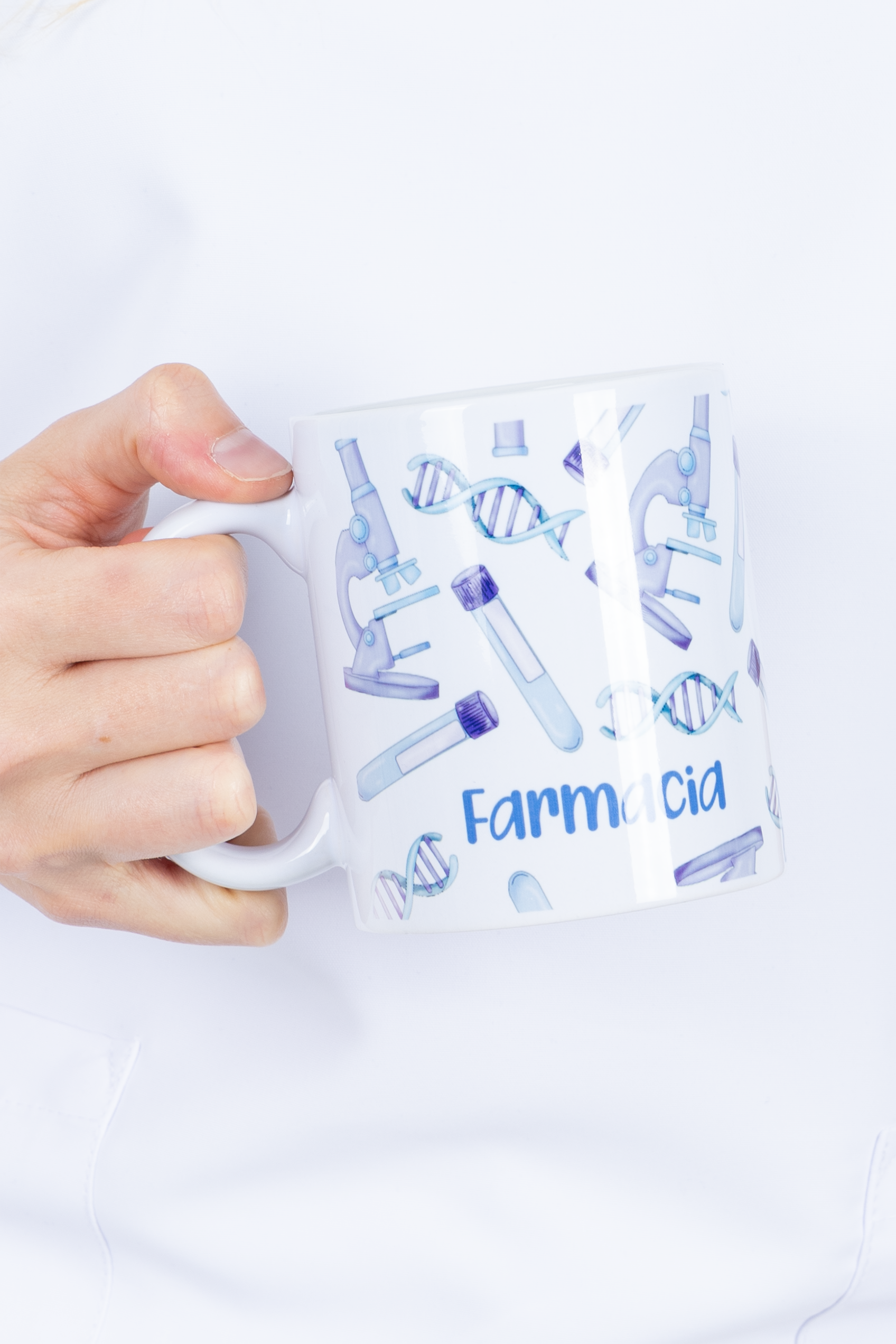 Enfermania Laboratoire mug céramique blanc 350 ml pharmacie