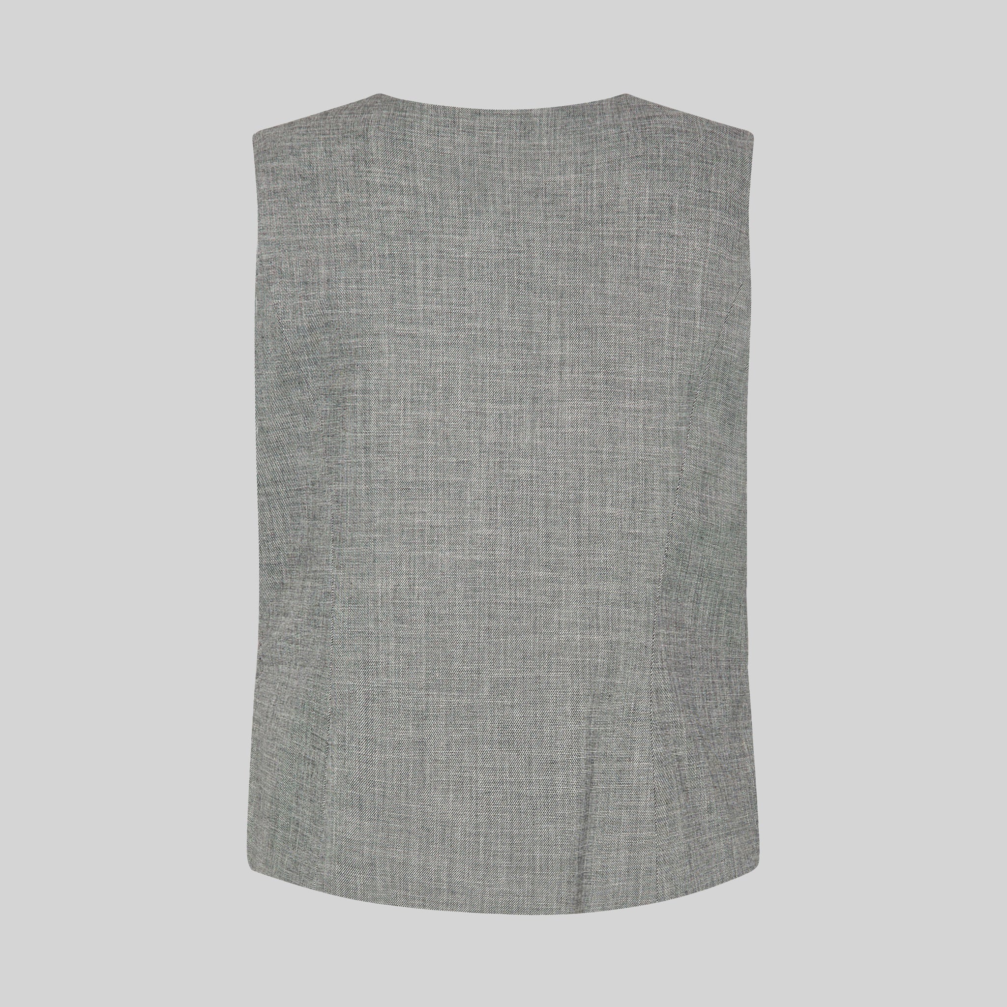 Gary's Cheviot Gilet de Travail Femme Gris Boucle