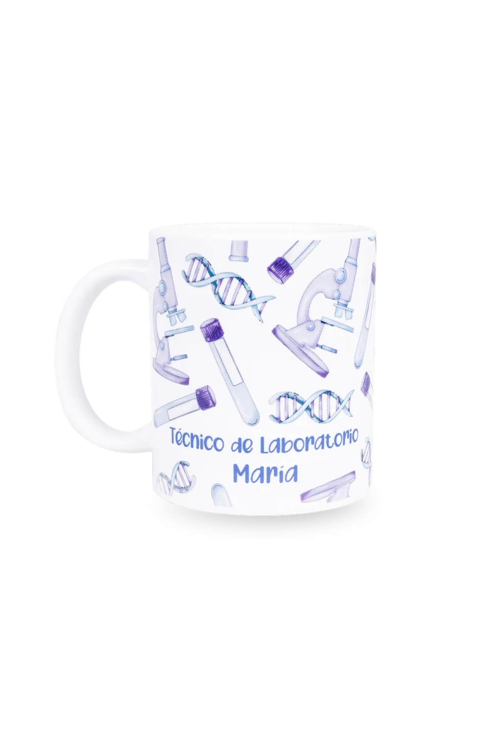 Enfermania Regalos taza mug céramique blanc technicien labo 350 ml