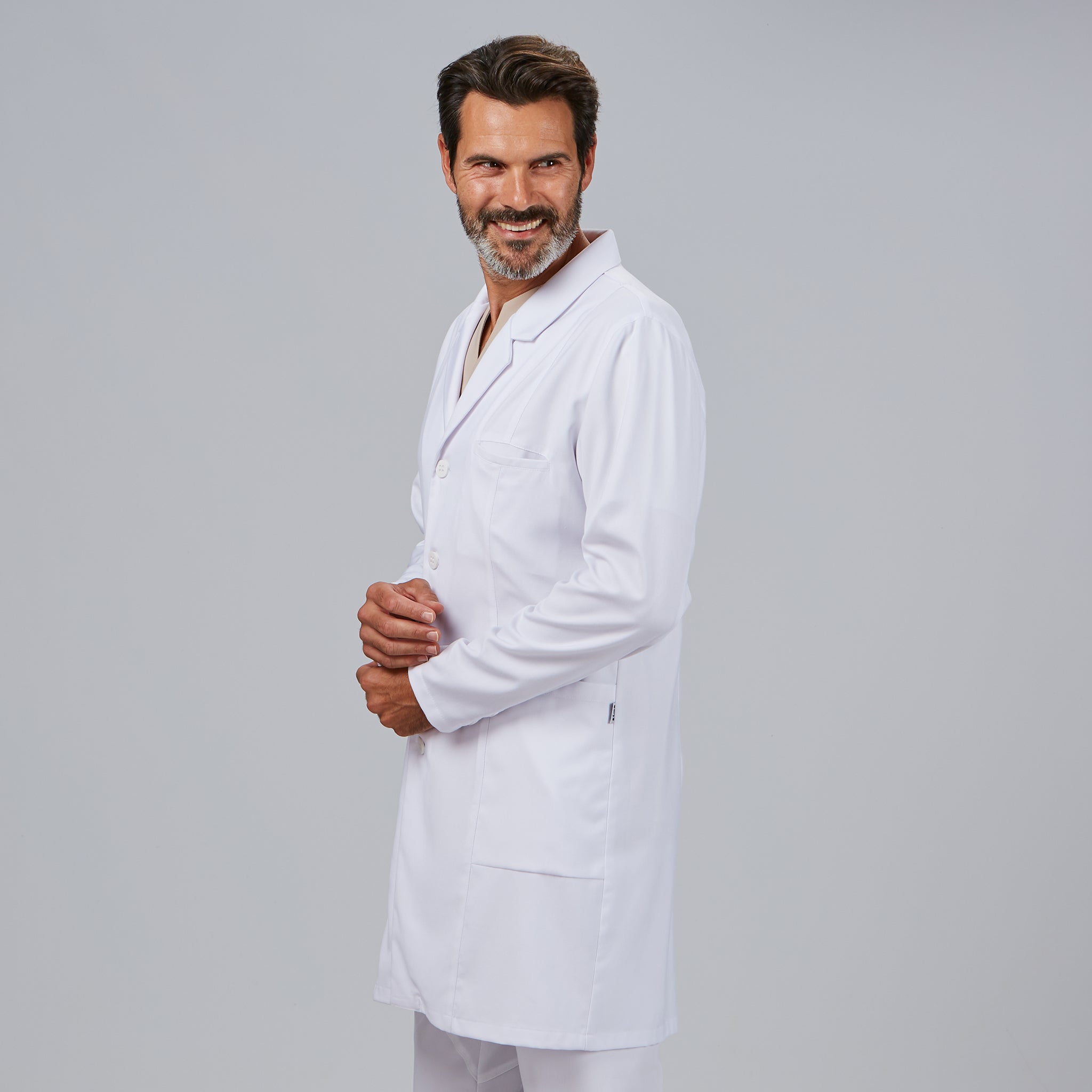 GARY'S Manel Blouse homme blanche vetement medical