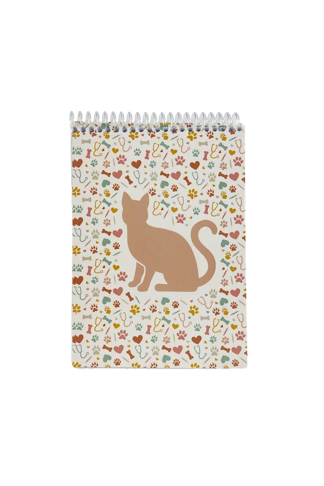 Enfermania Papelería Libreta A6 carnet spirale Vets 50 pages