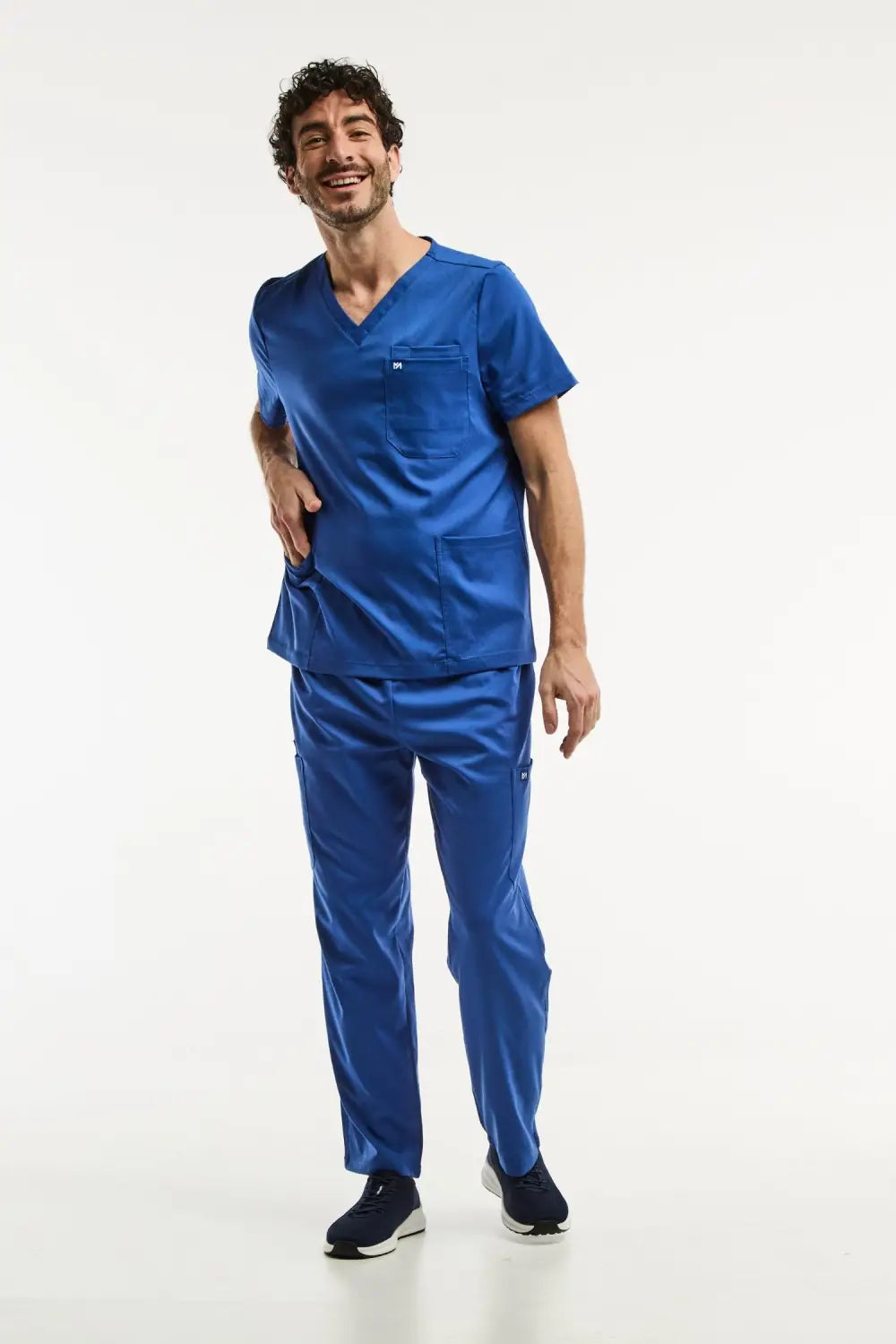 Aelin LUCA Tenue médicale Homme Bleu Roi - Ensemble tunique pantalon