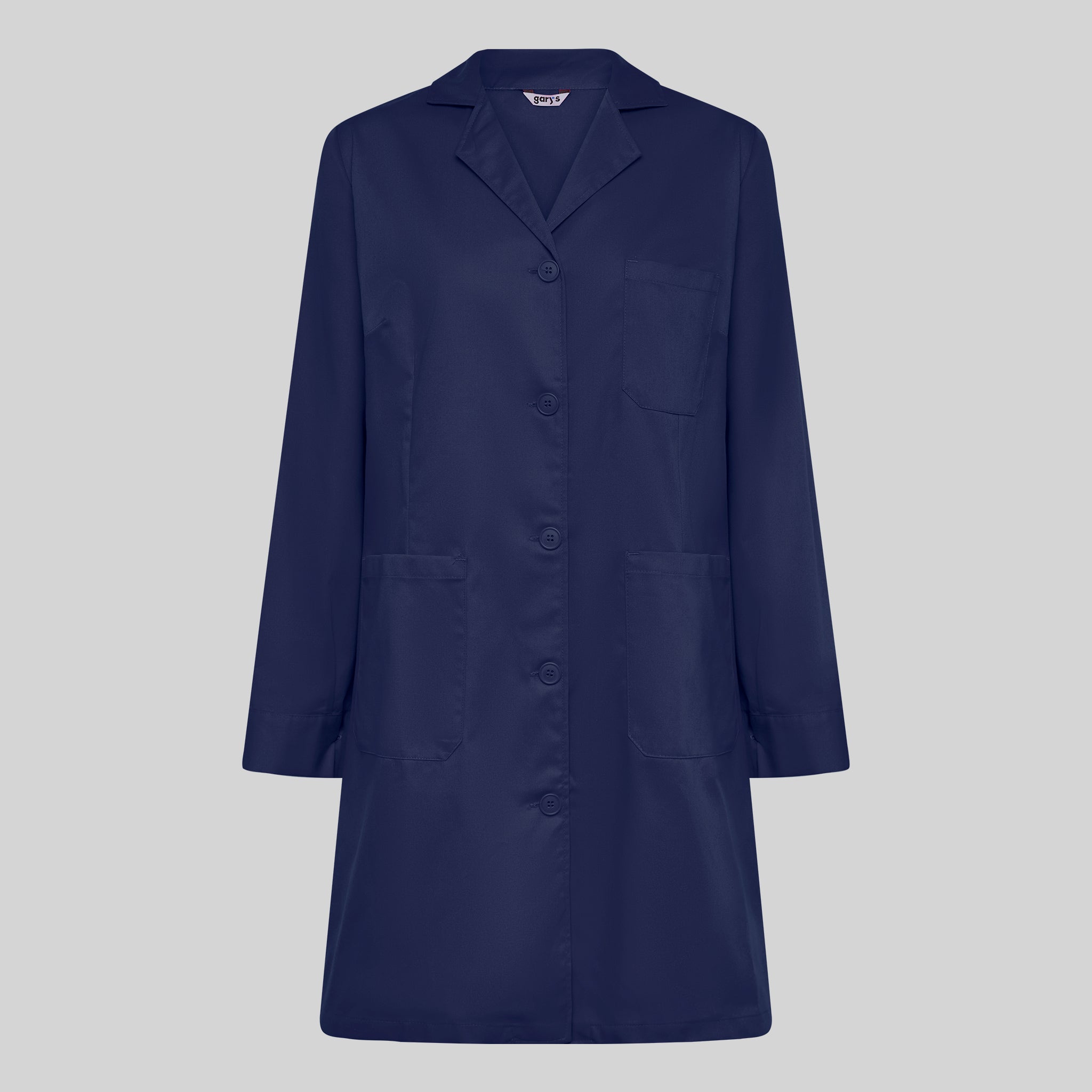 GARY'S blouse médicale noire femme manches longues