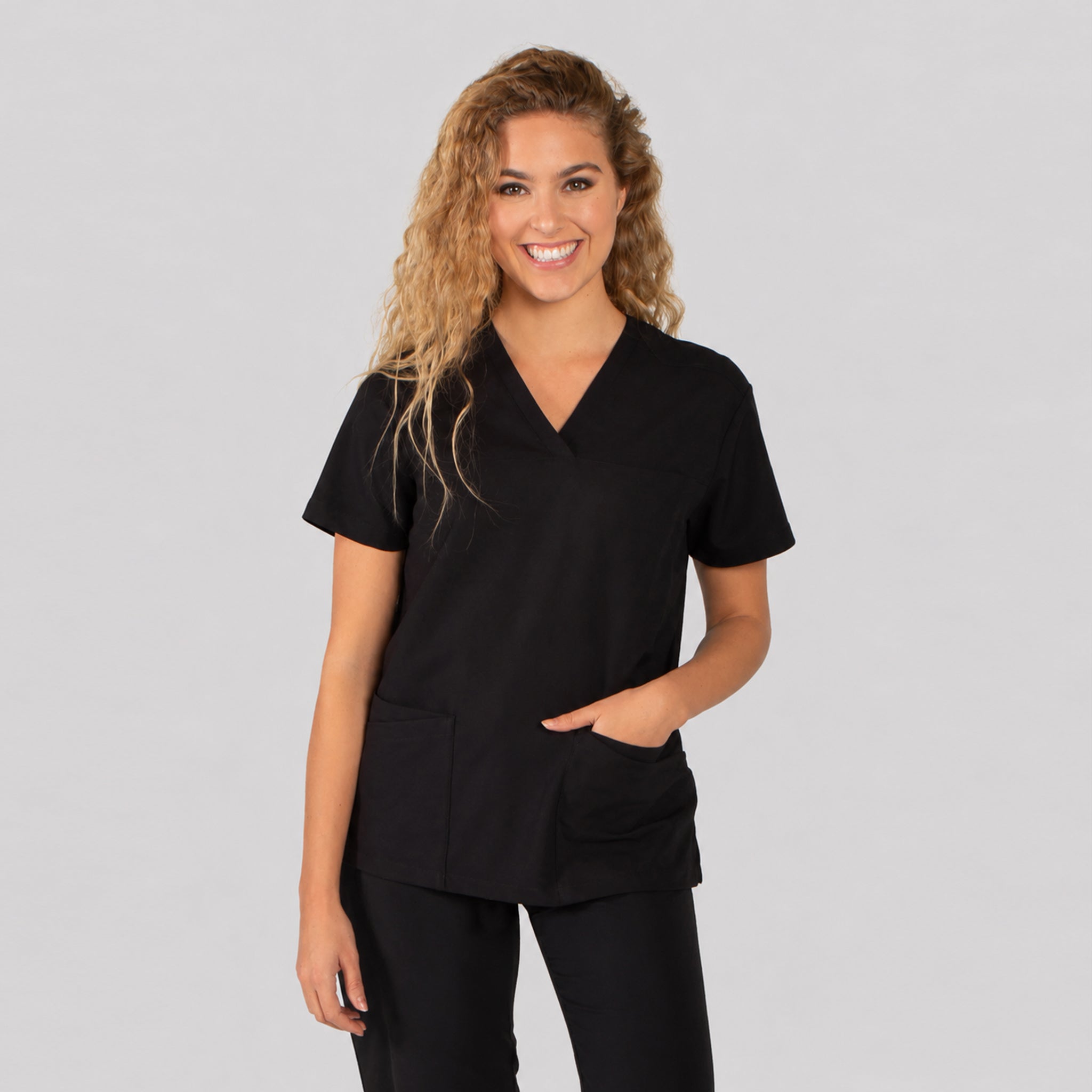 Gary's Agata Elastik blouse médicale femme noire taille M