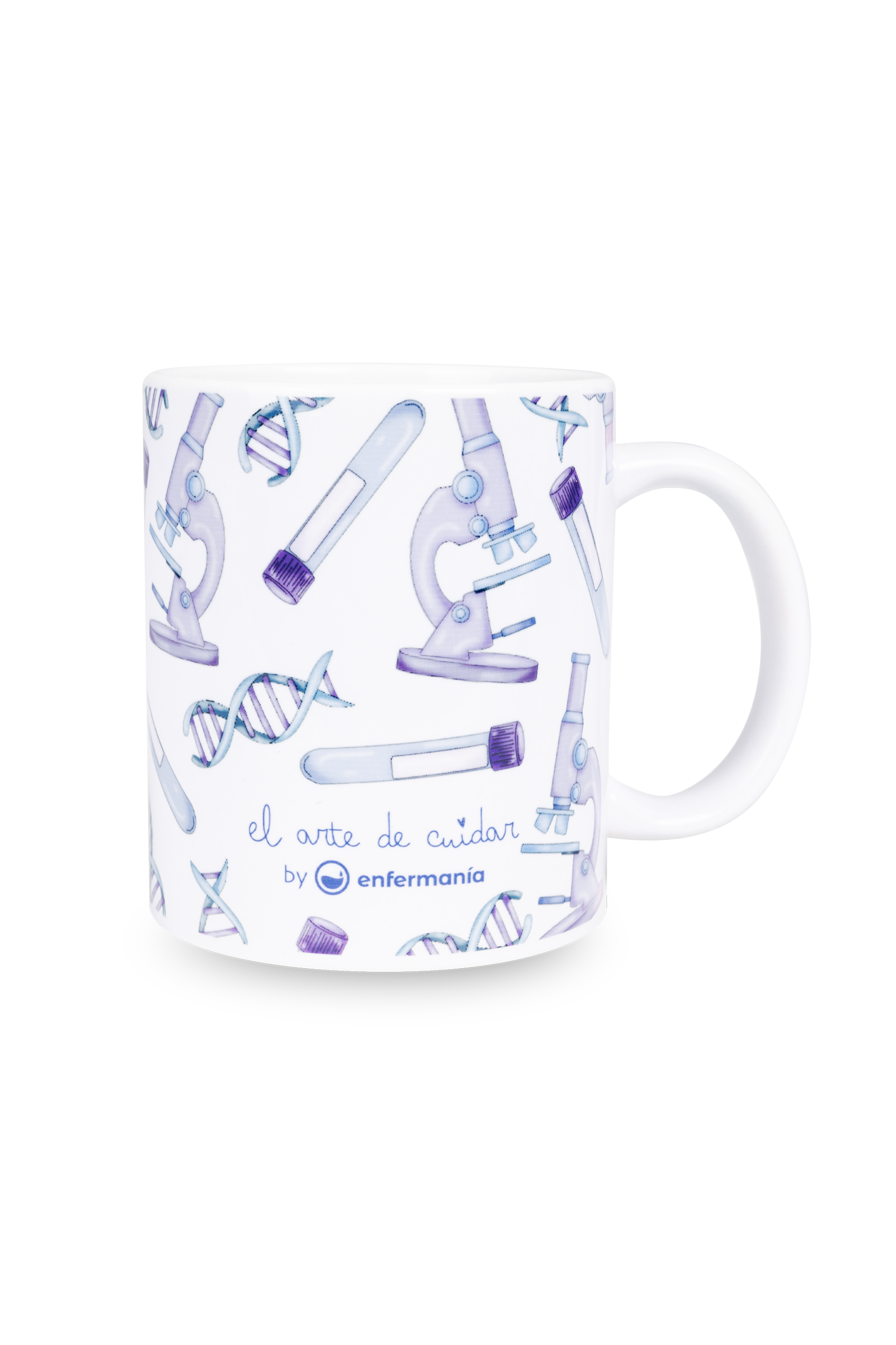 Enfermania Regalos taza mug céramique blanc technicien labo 350 ml
