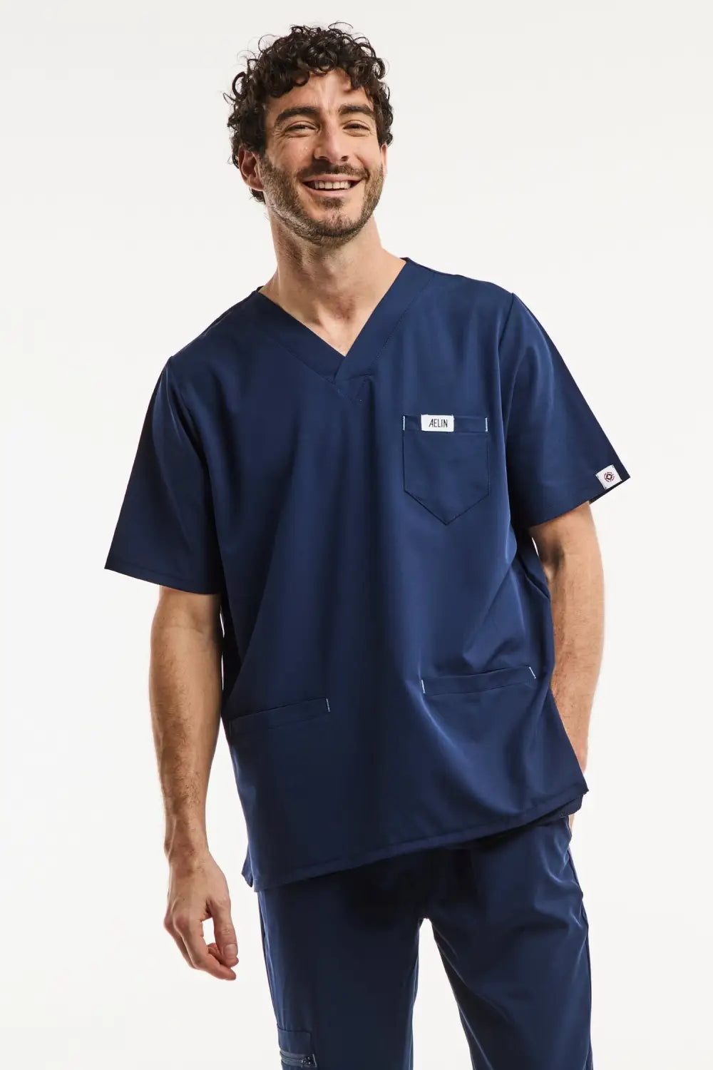 Aelin Slimfit NEW Tenue Médicale Homme Bleu Marine