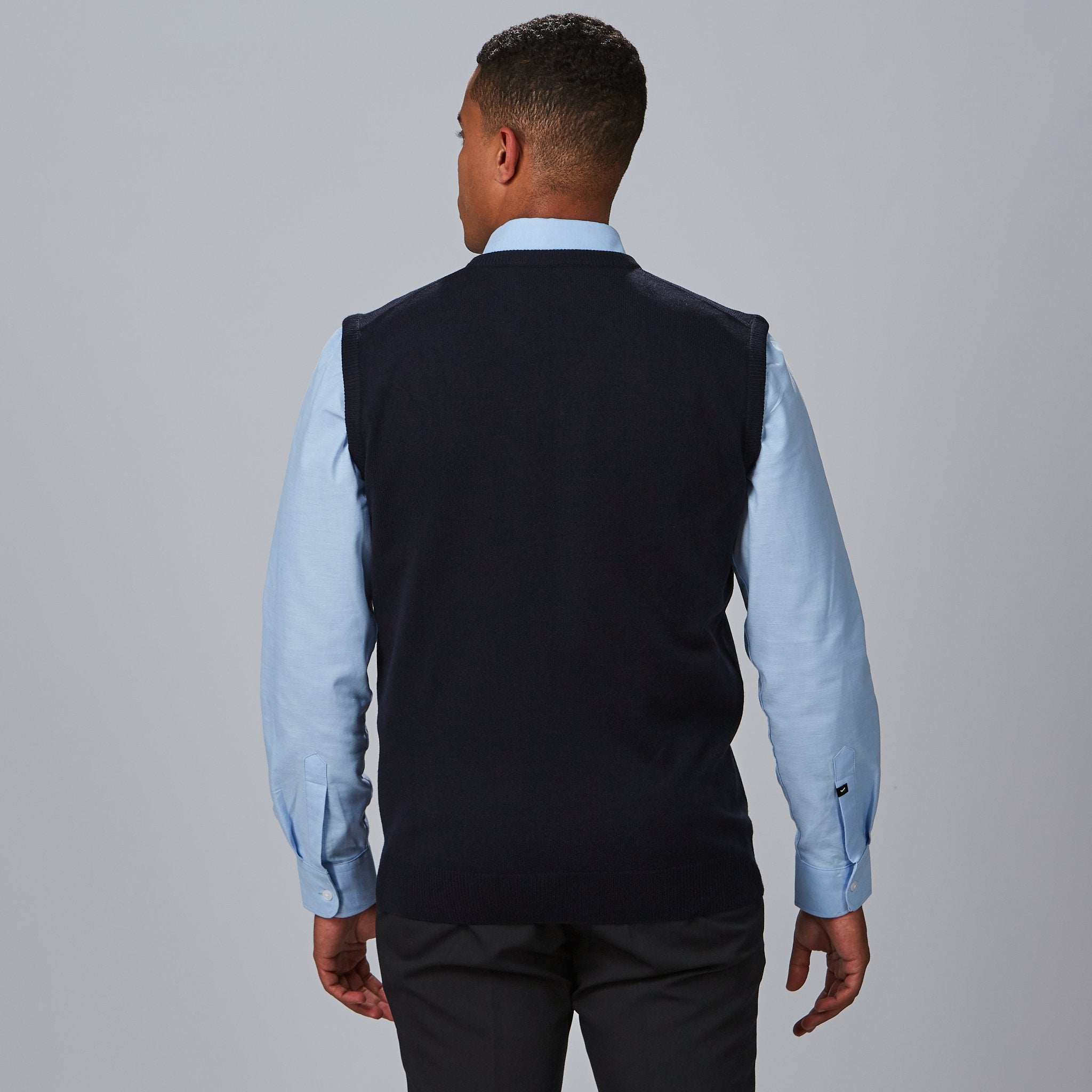 GARY'S Gilet serveur unisexe bordeaux acrylique