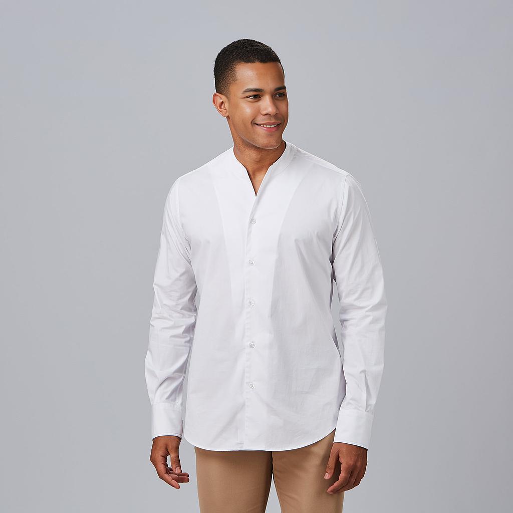 GARY'S Loris chemise homme slim noir coton stretch
