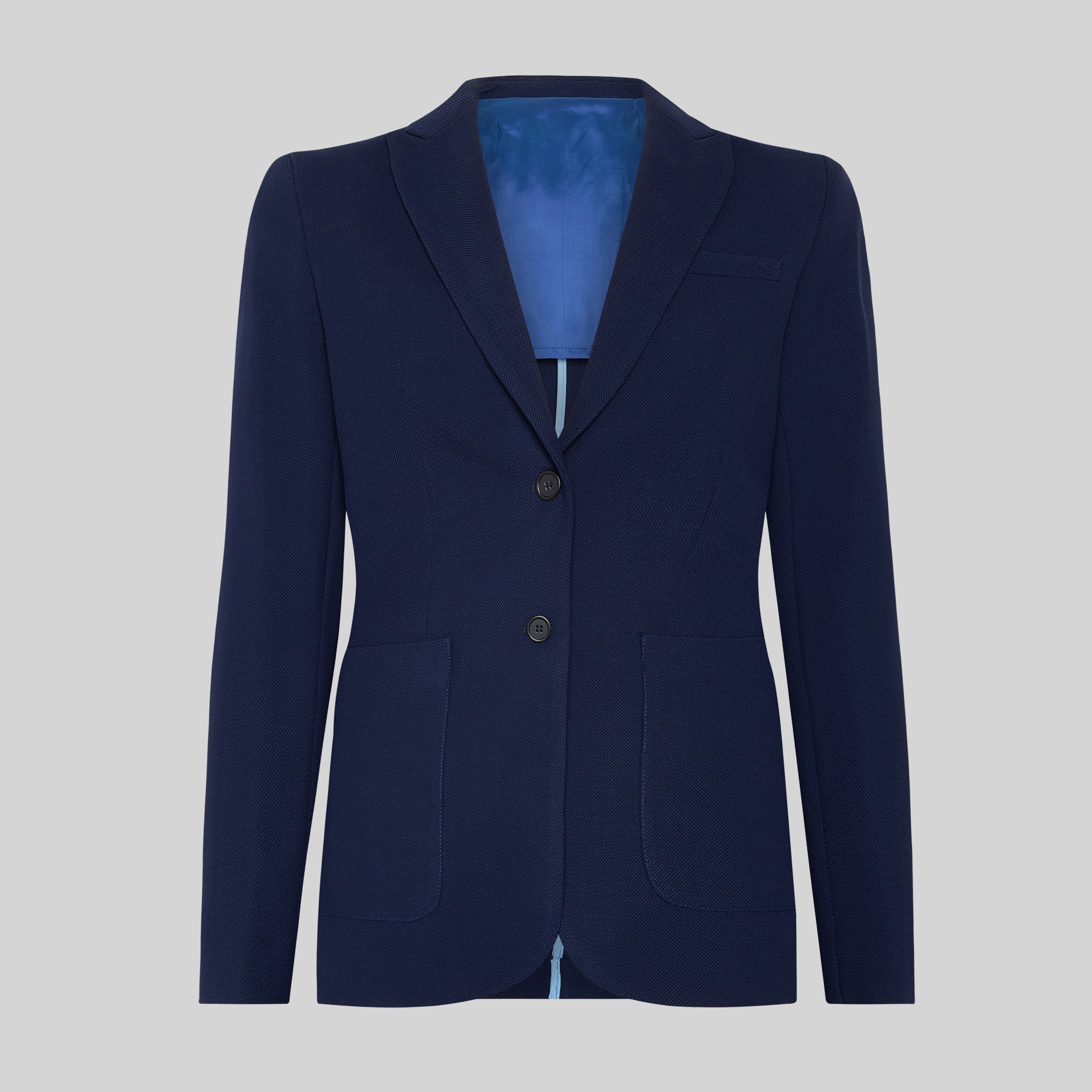 GARY'S Welfare Blazer veste tailleur femme marine laine stretch