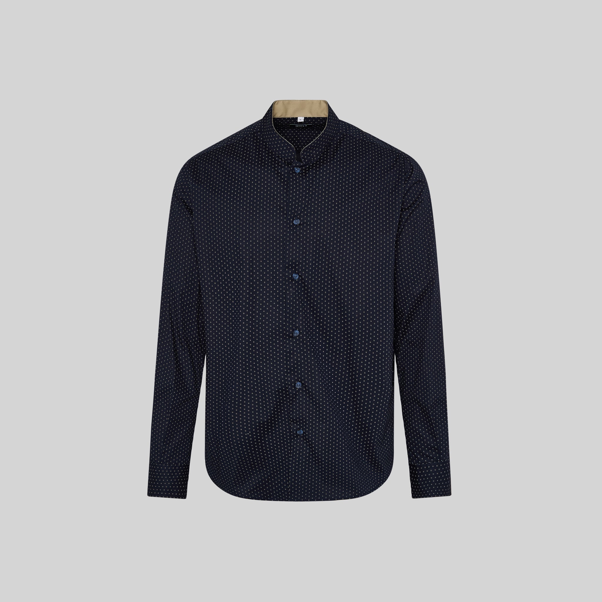 Gary's Orazio 260027 Chemise slim marine pois coton