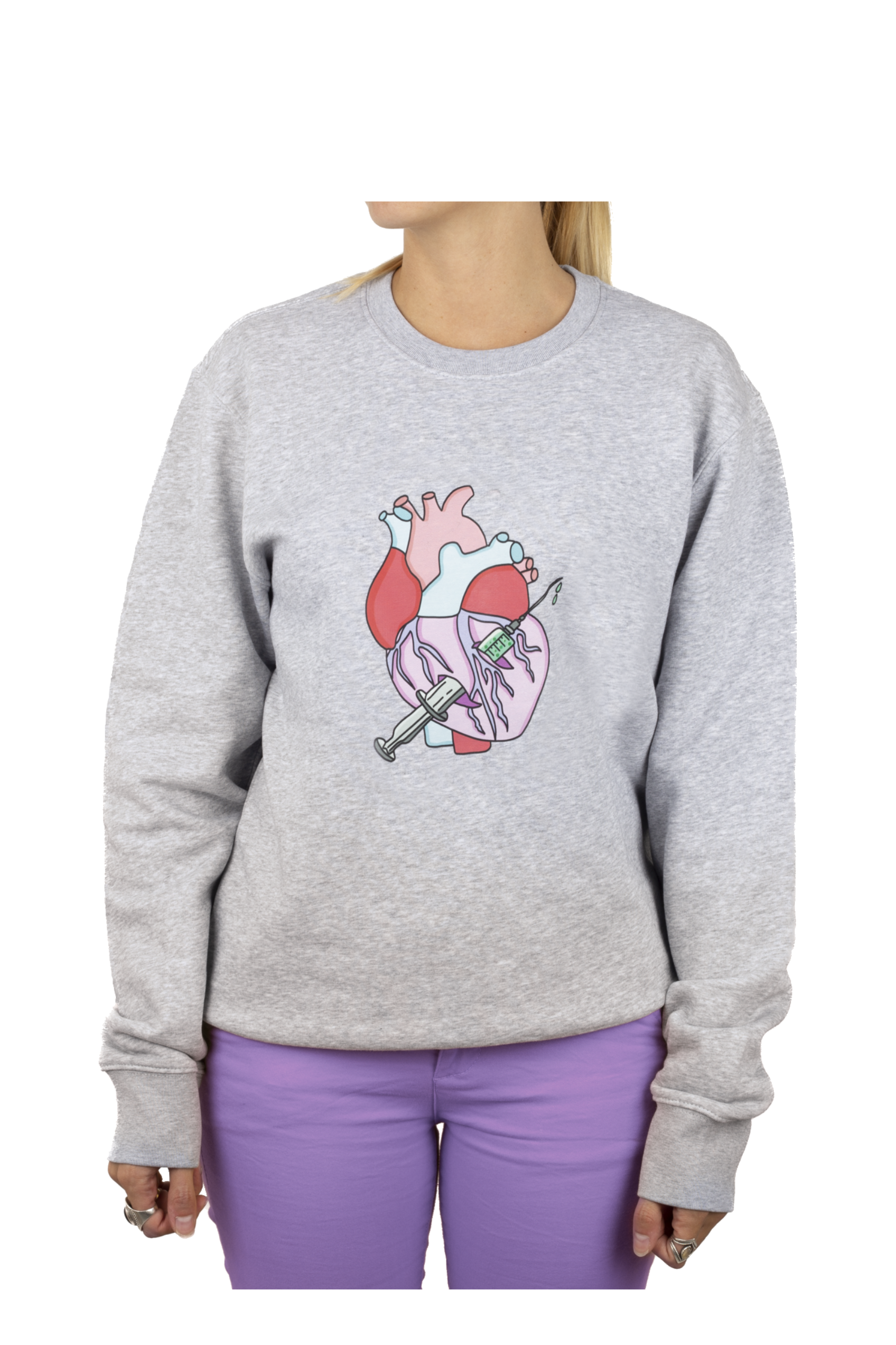 Enfermania Ropa sweat infirmière gris coton taille M