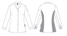 Gary's Eris veste cuisine femme blanche stretch T400
