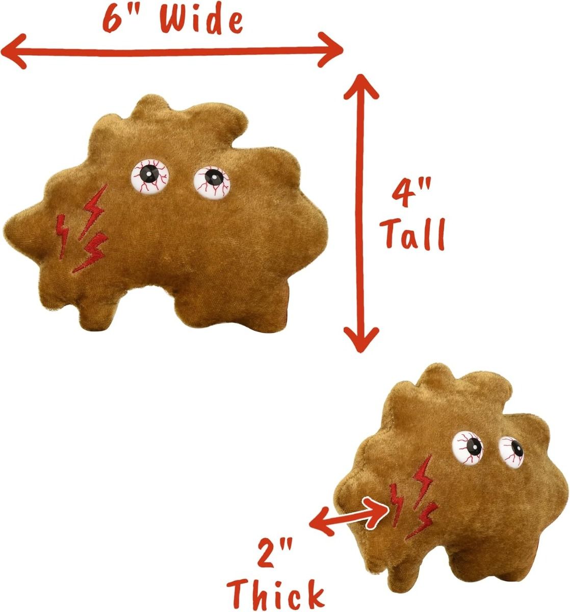 Enfermania Regalos GiantMicrobes peluche calcul rénal 13-18 cm