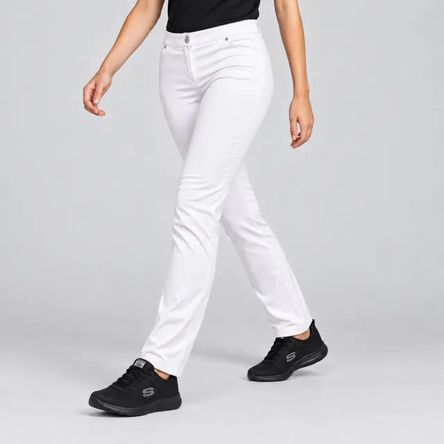 GARY'S Pantalon Médical Femme Noir Poches Coton Stretch