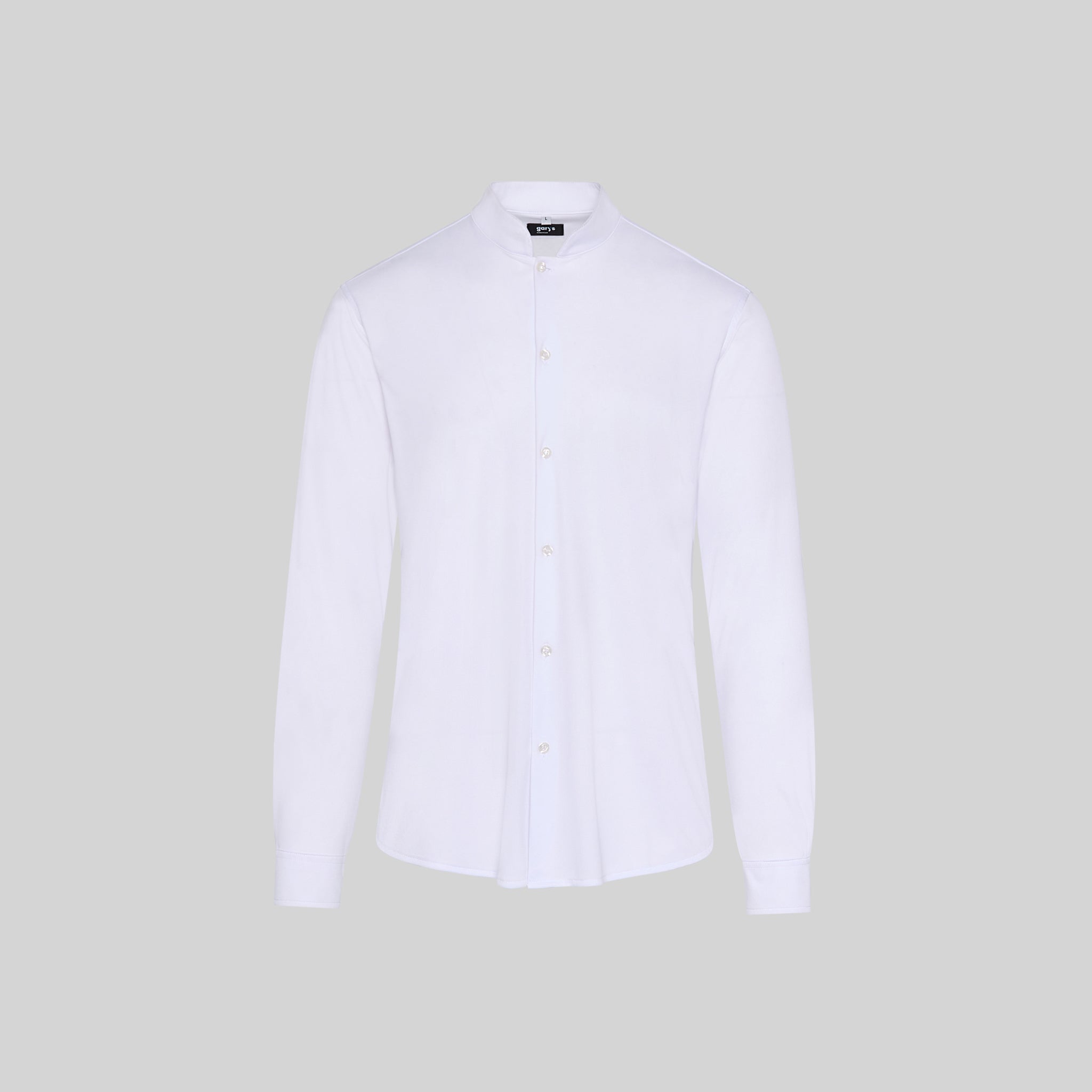 Gary's Pietro chemise homme slim col mao noir