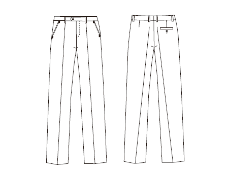 Gary's Pants pantalon homme pinces noir 48 comfort laine