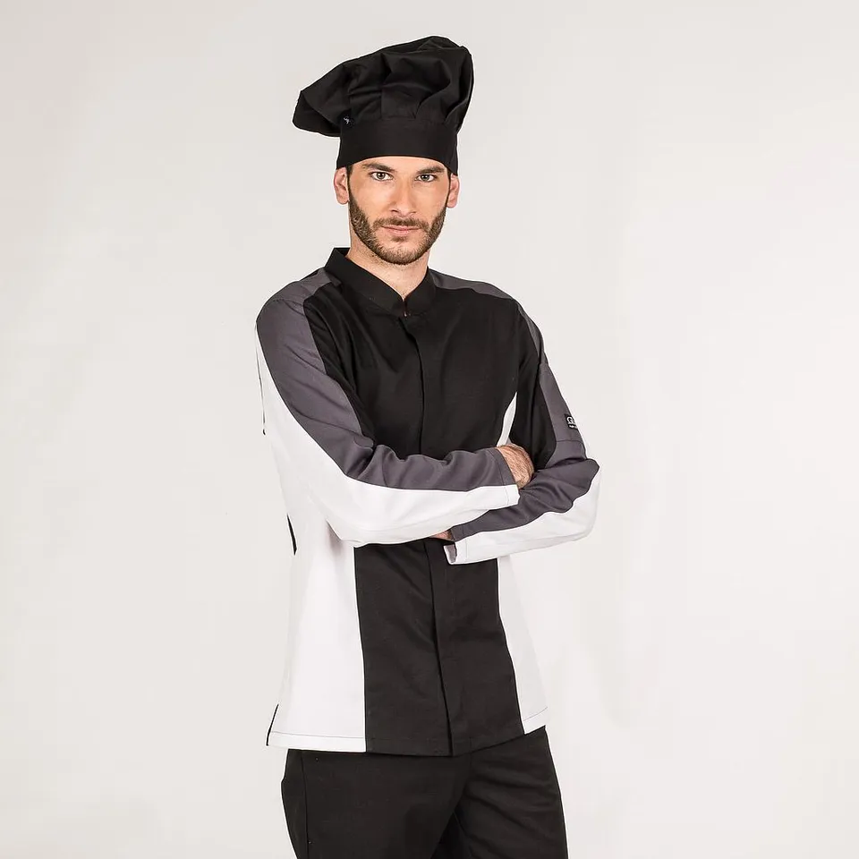 GARY'S Morfeo veste cuisine homme noir 001 Coolmax
