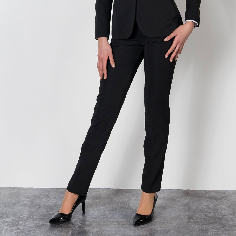 GARY'S Pants TROUSERS WOMAN POCKETS TECNO pantalon noir stretch