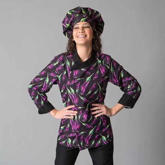 Gary's Berenjenas Veste cuisine aubergine microfibre