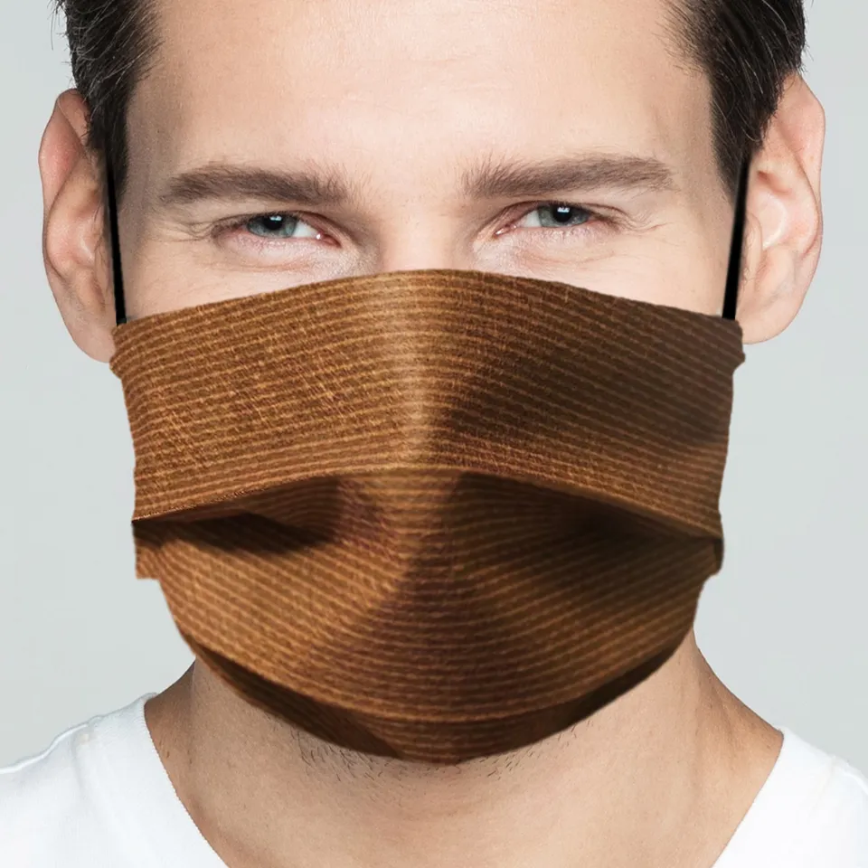 Ilkott AA83 masque tissu 3 plis 0001 lot de 2
