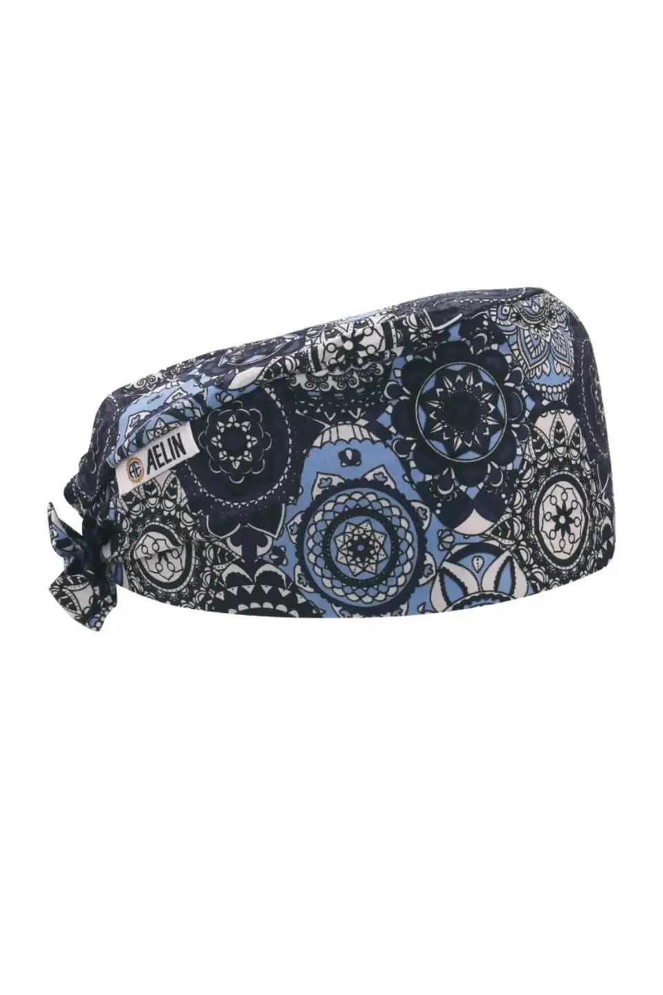 Aelin Paris Bleu Marine calot médical cheveux courts