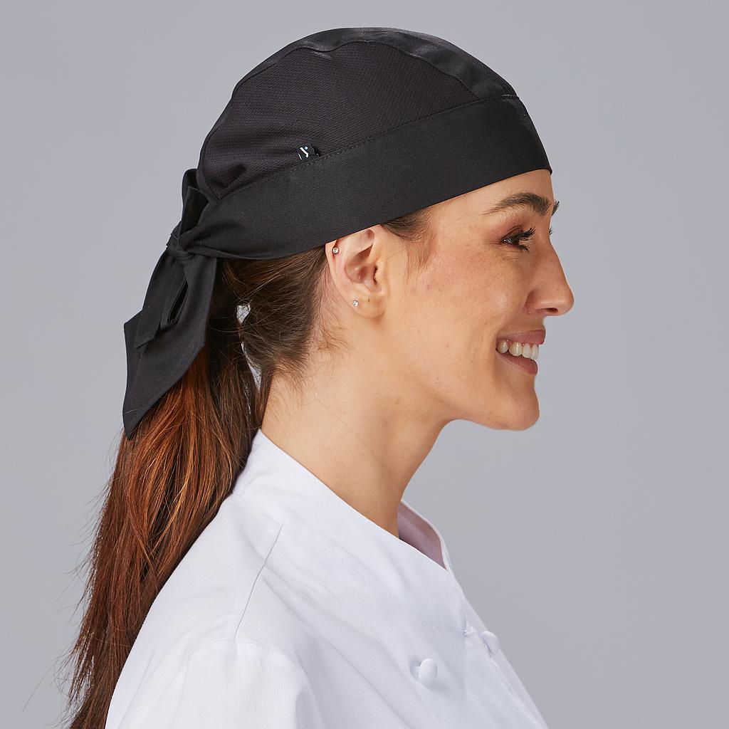 GARY'S Aerosilver calot cuisine bandana noir TU