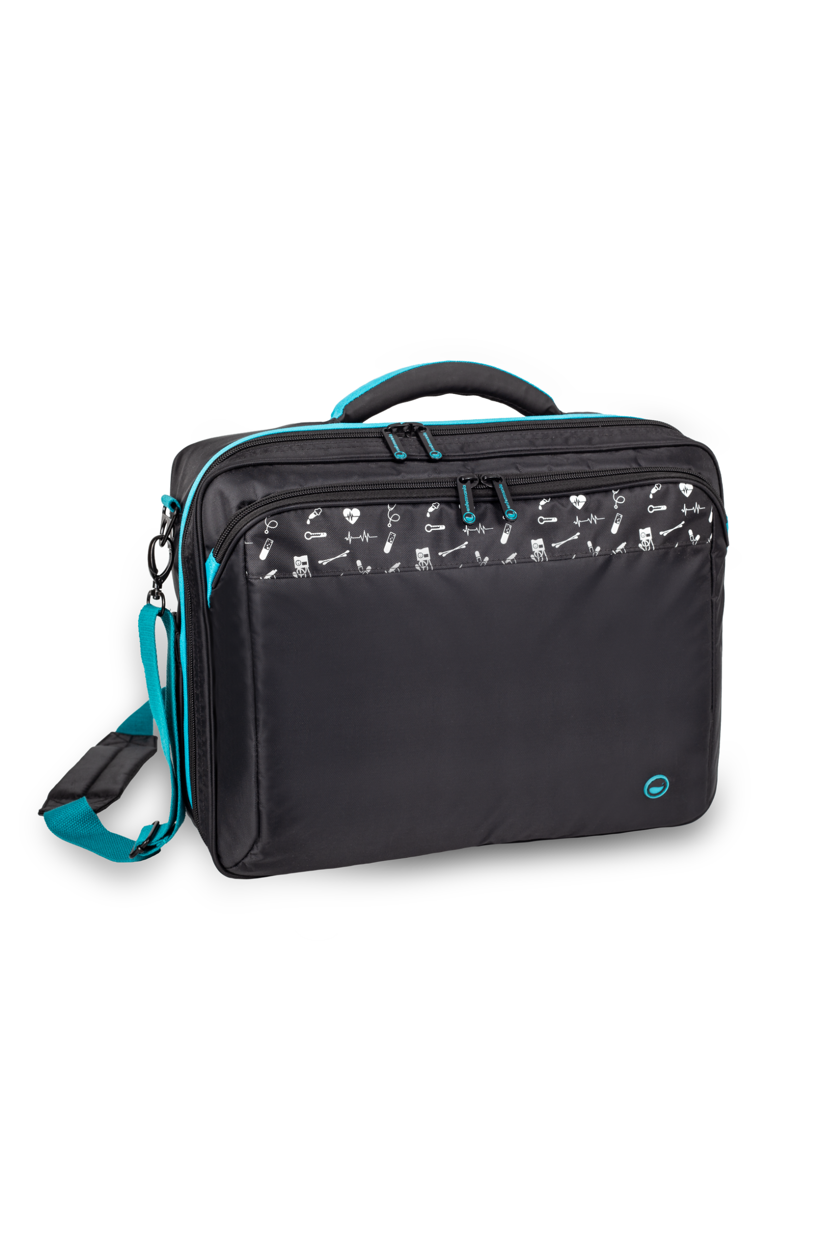 Enfermania Black Collection mallette médicale sac domicile 22 L noir