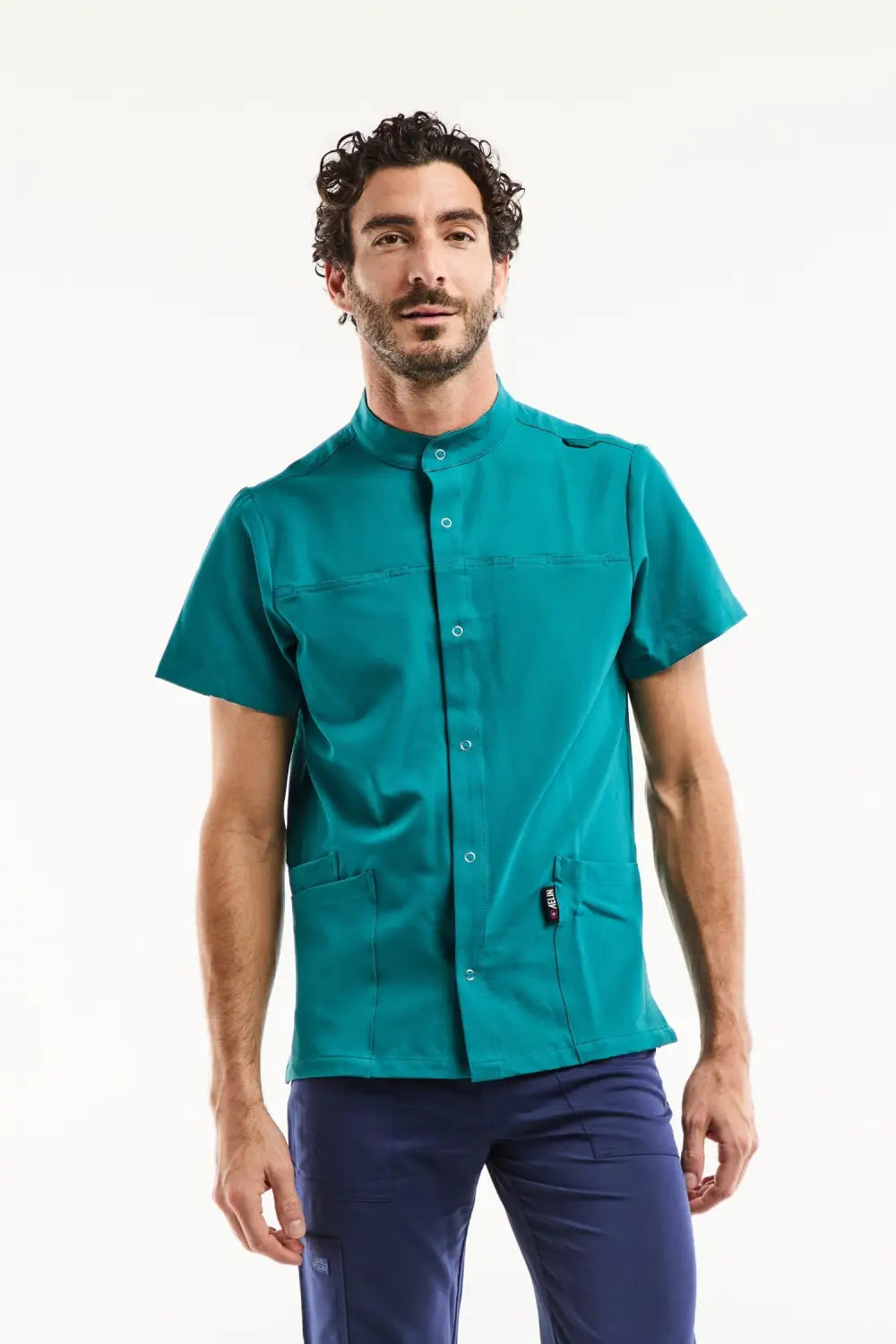 Aelin Noah blouse médicale homme vert turquoise stretch