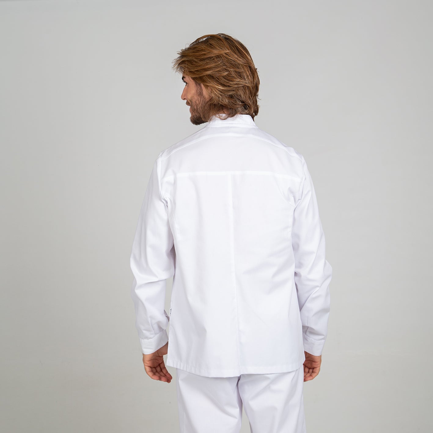 GARY'S Joel blouse médicale homme blanche manches longues