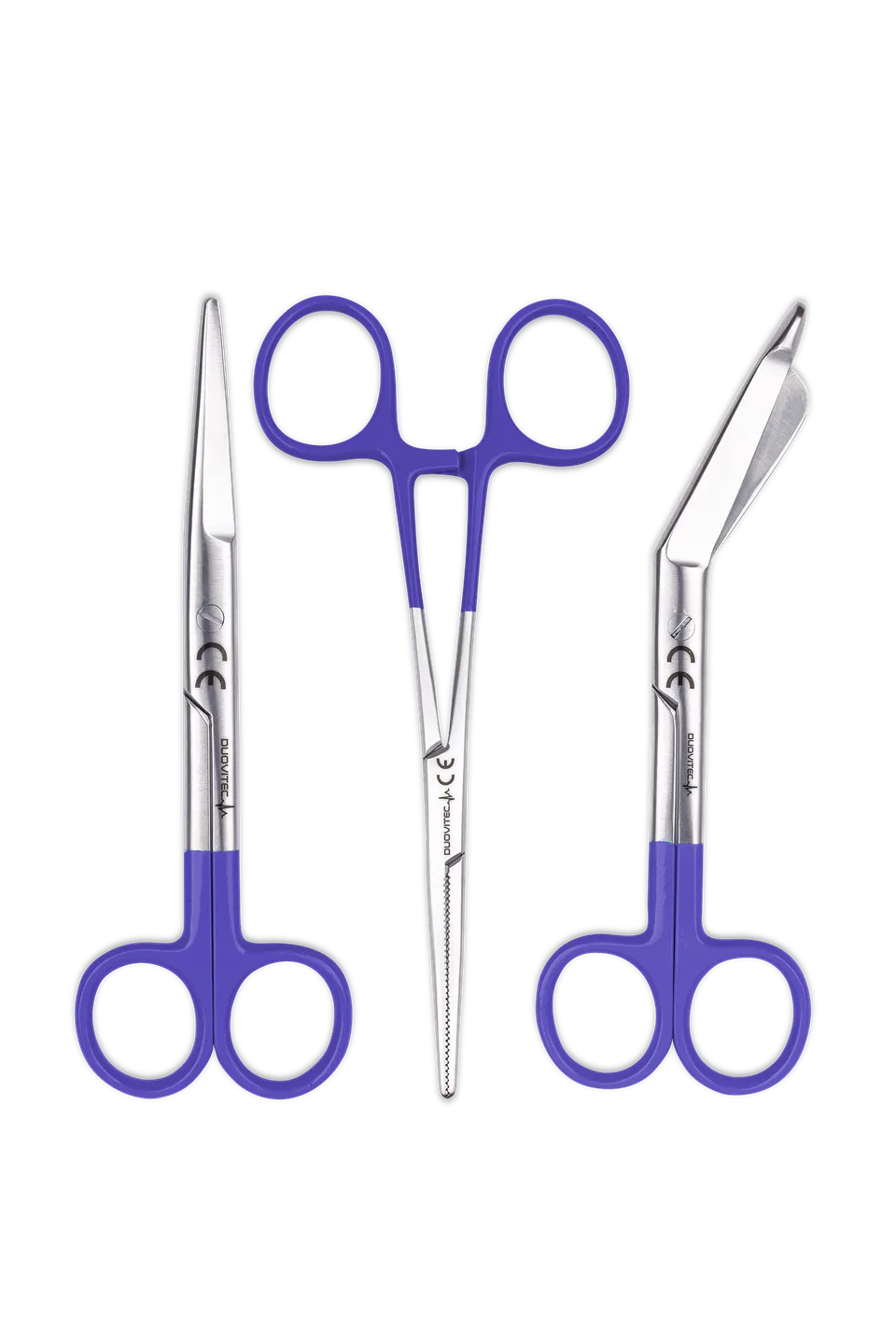 Enfermania Instrumental lot 3 ciseaux violet inox